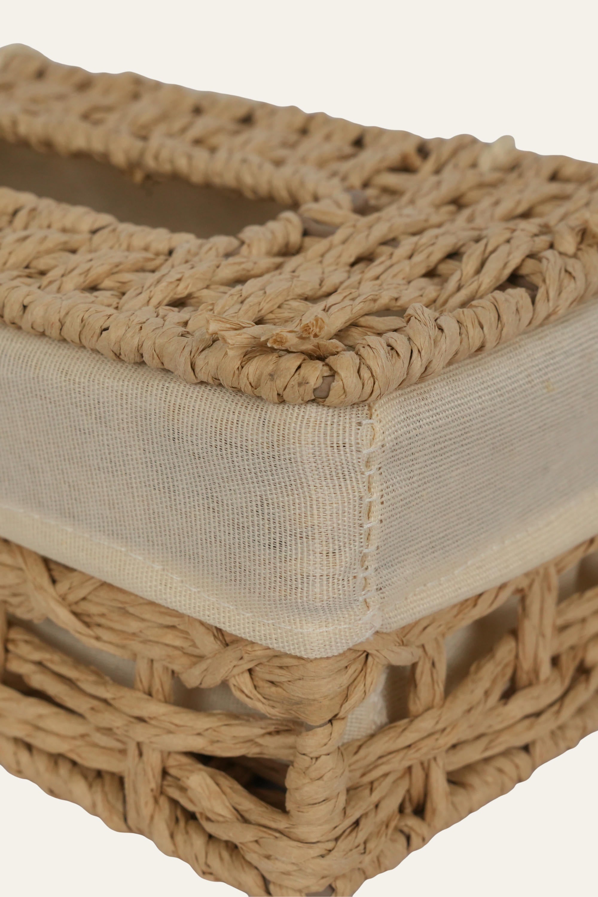Modern Cotton Tissue Box Holder for Office and Home