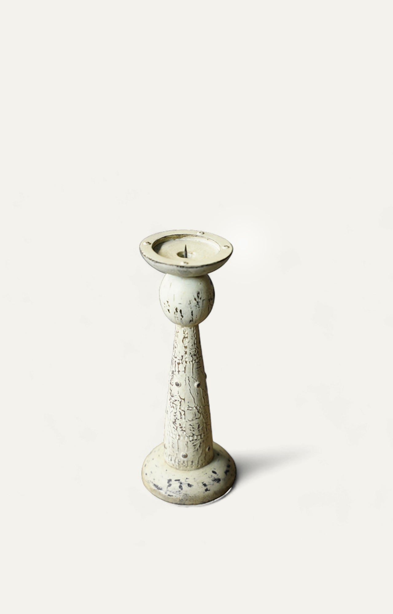 Modern Elegant white wood candle stand_4