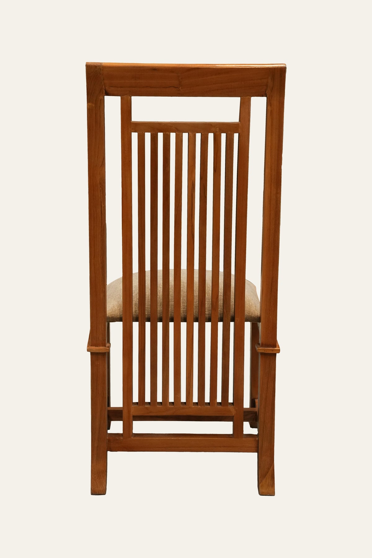 Modern Slatted Back Chair for Living Room