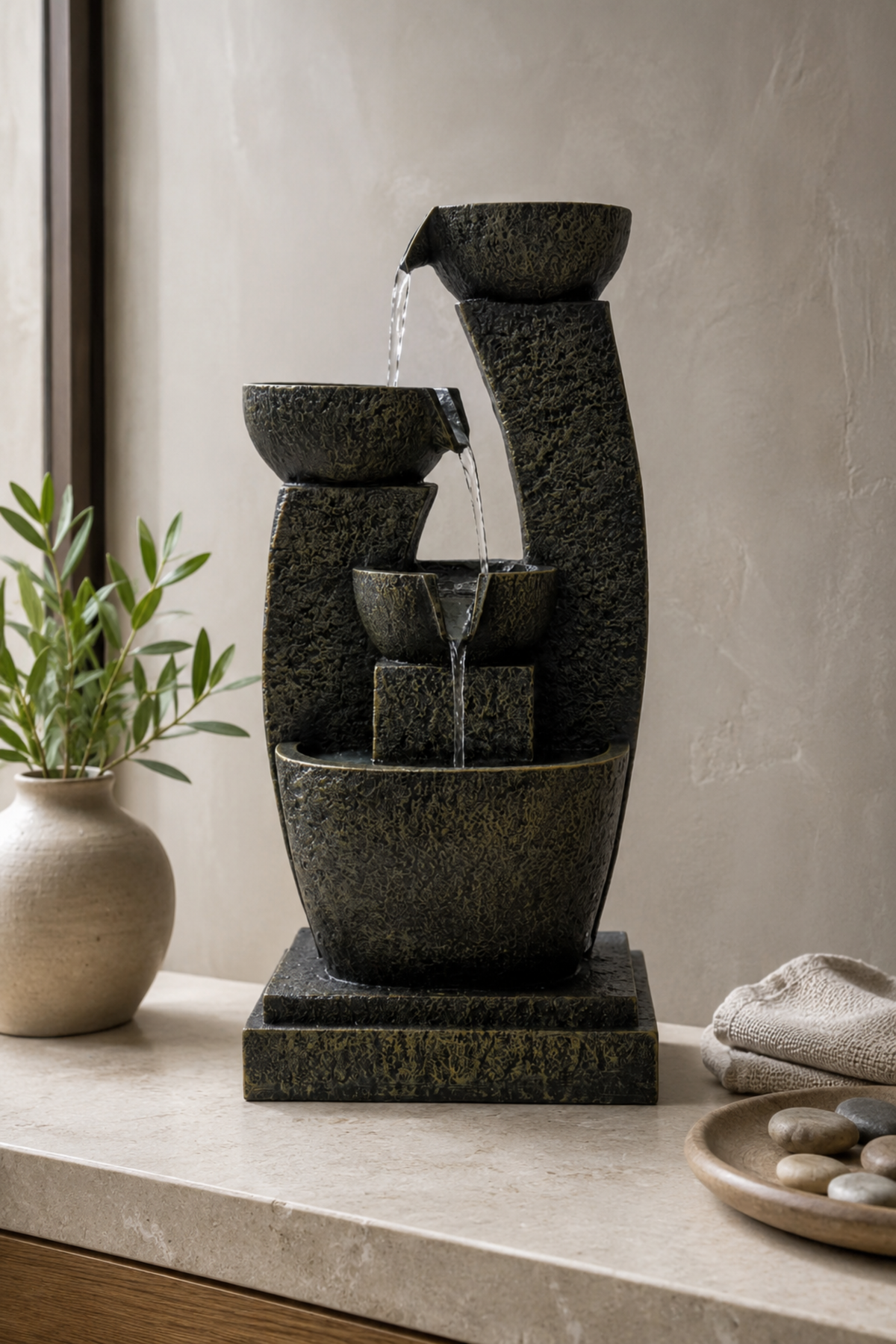 Modern indoor water fountain