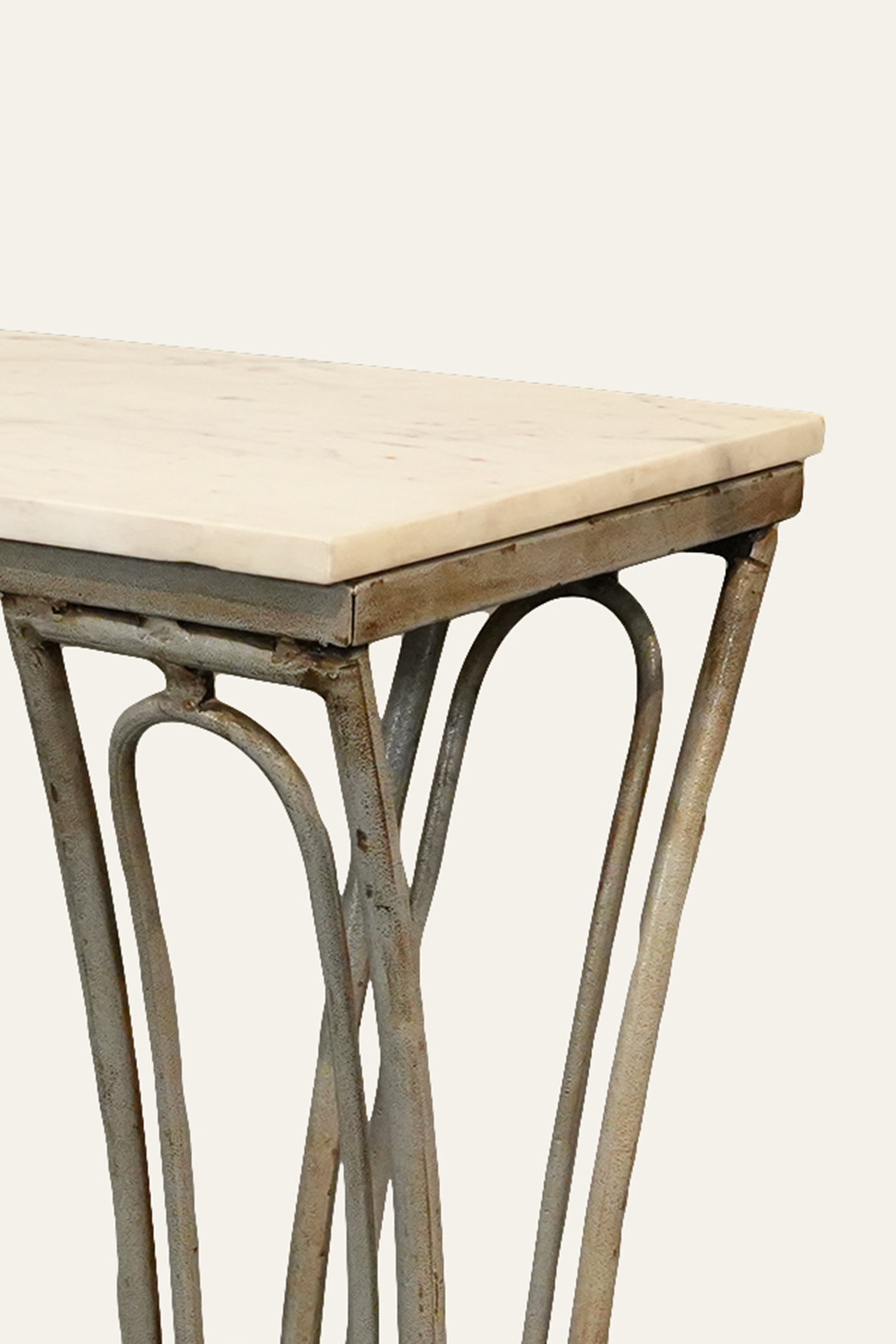 Modern marble top entryway table