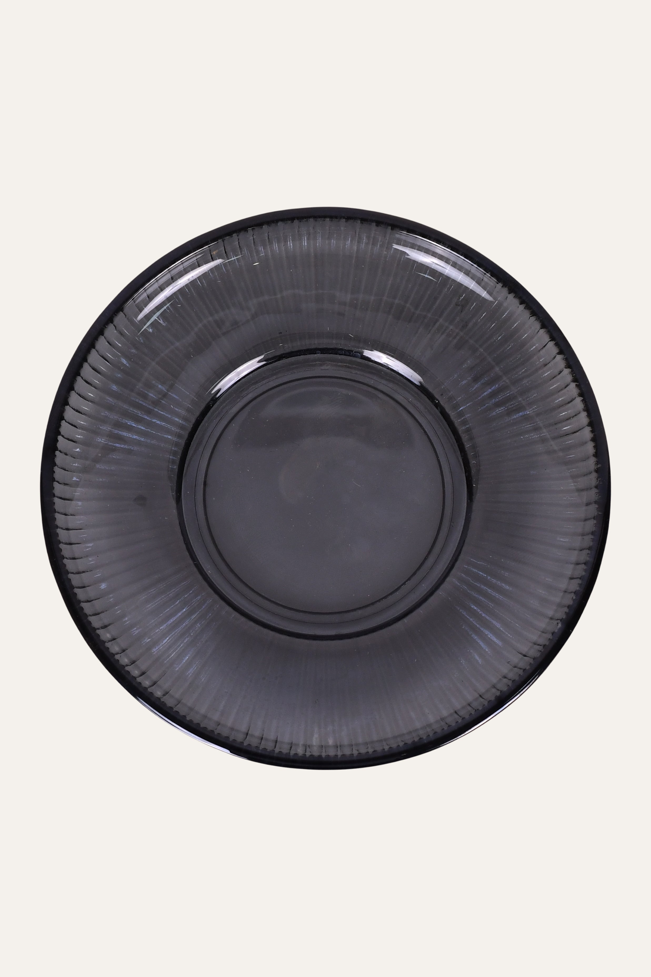 Modern smoke grey coffee cup and saucer set