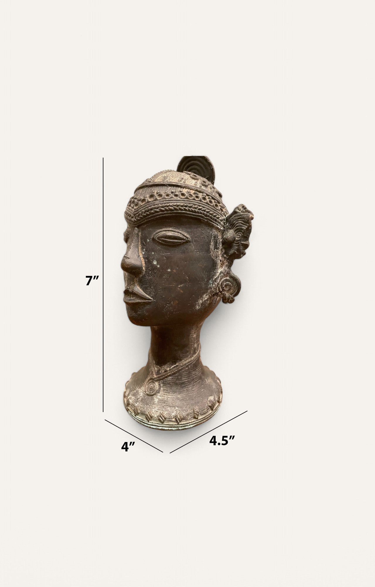 Bun Brass Sculpture