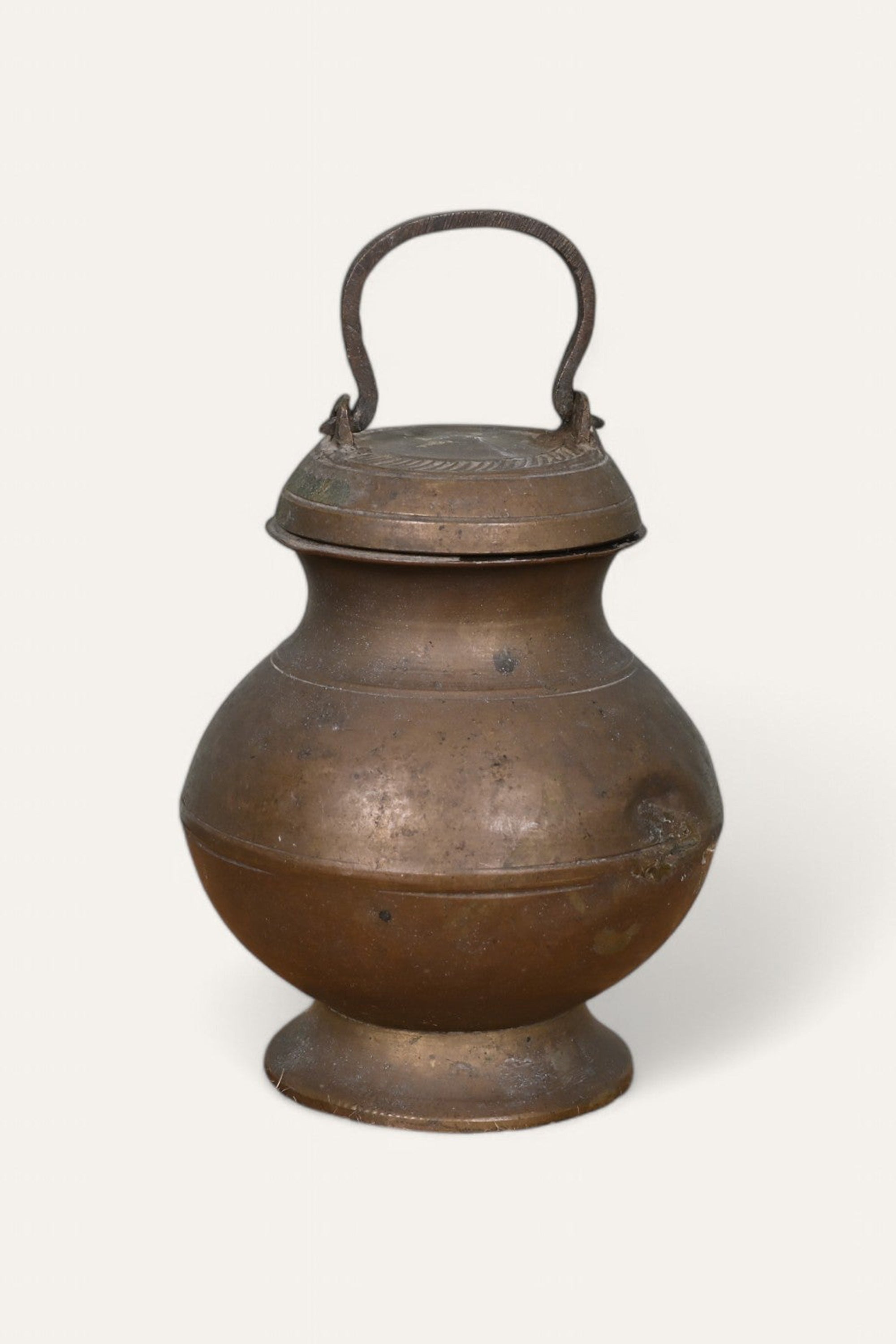 Vintage Brass Pot with Handle