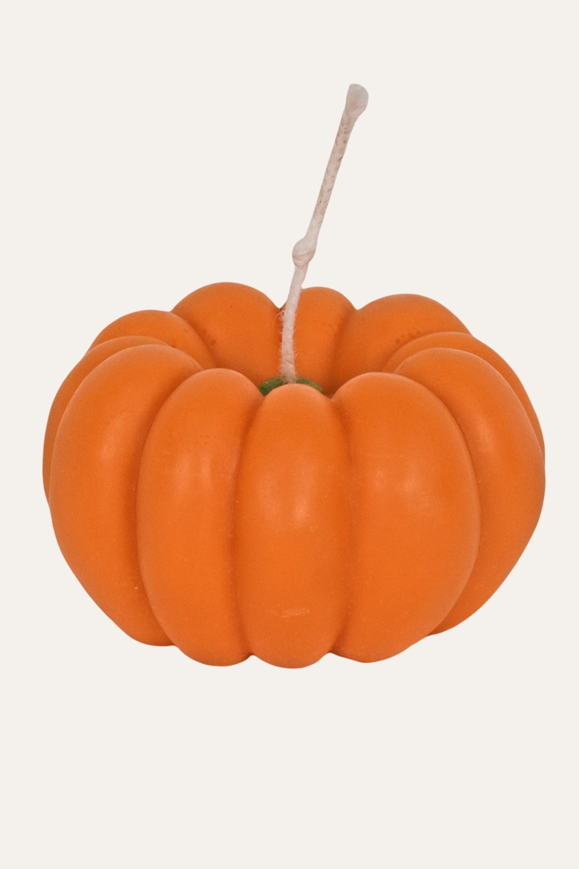 Orange Sculptural Pumpkin Candle