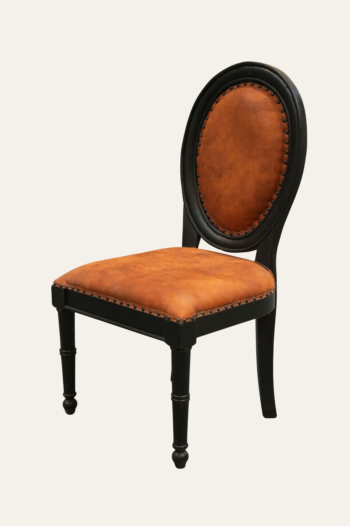 Oval Back Upholstered Study Chair