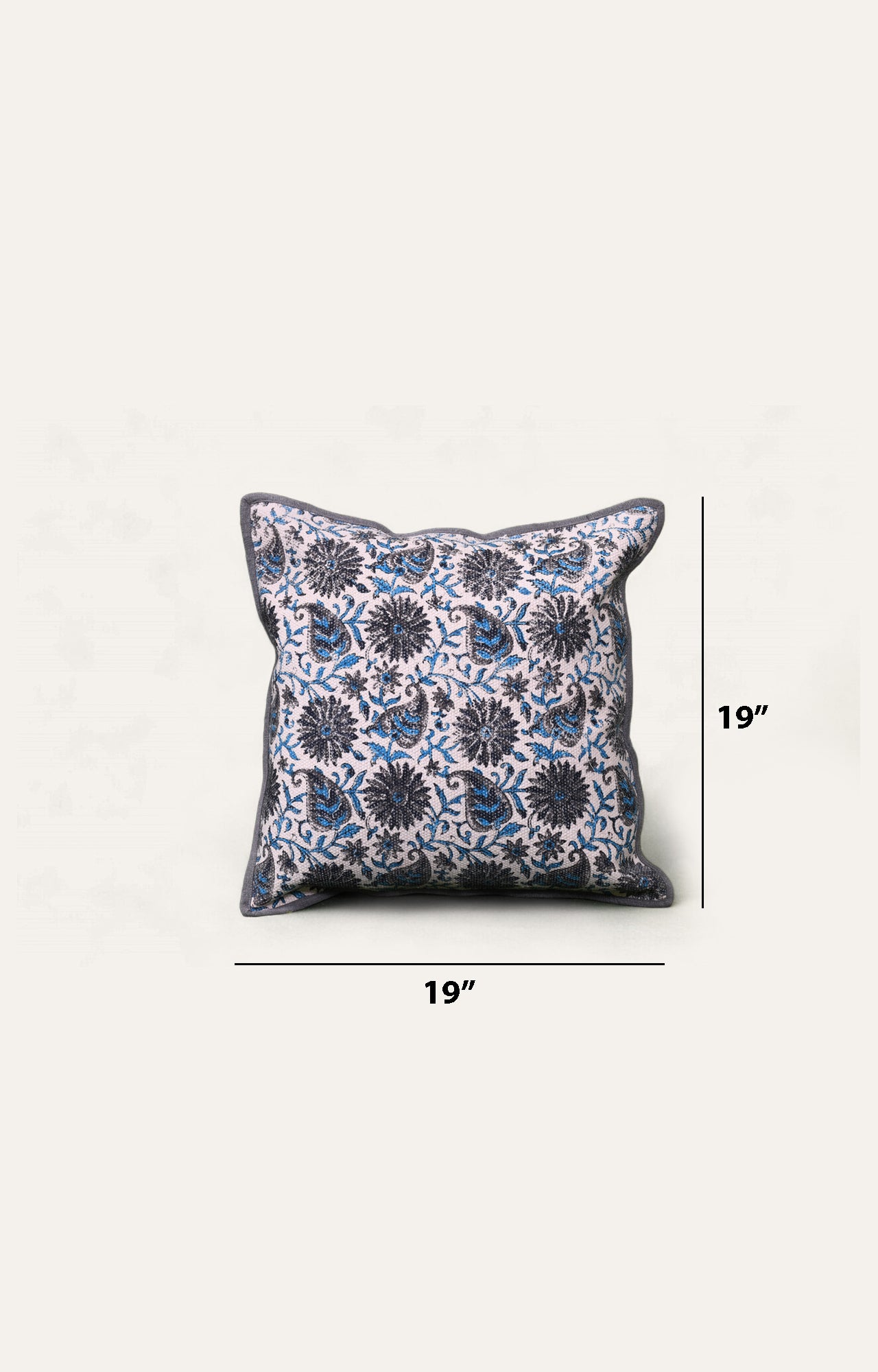 Paisley printed cushions cover_size