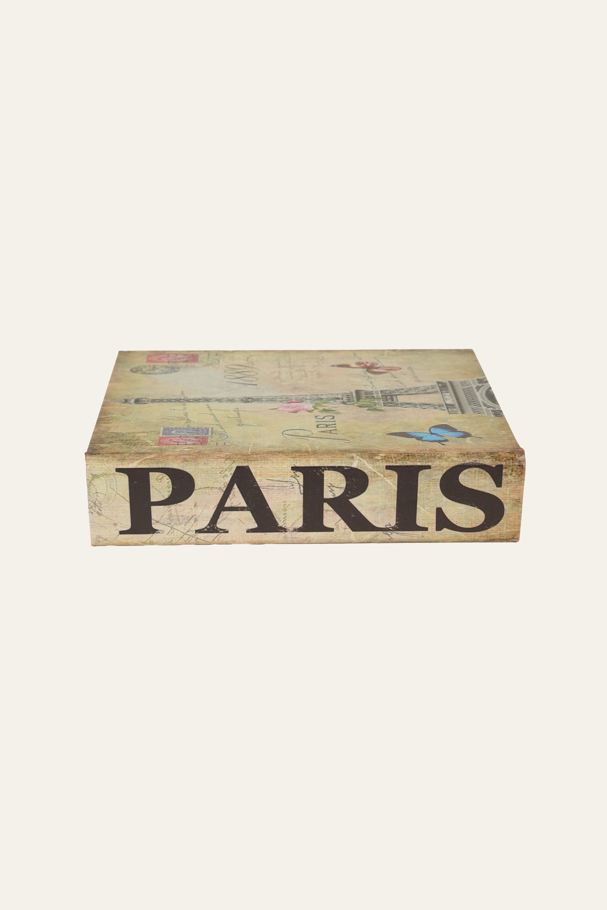 Paris themed medium book storage box
