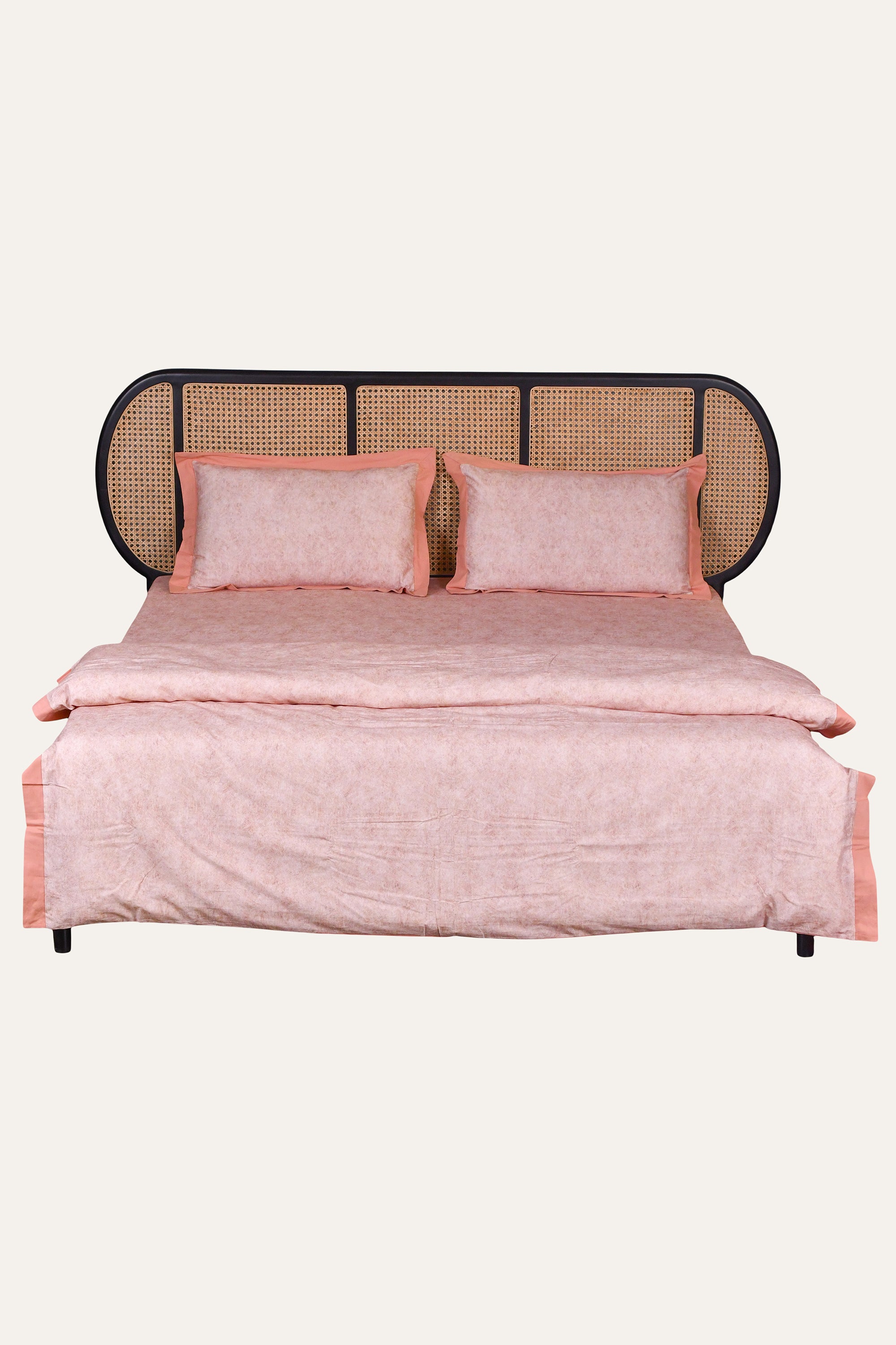 Peach Indian Cotton Bedding Set