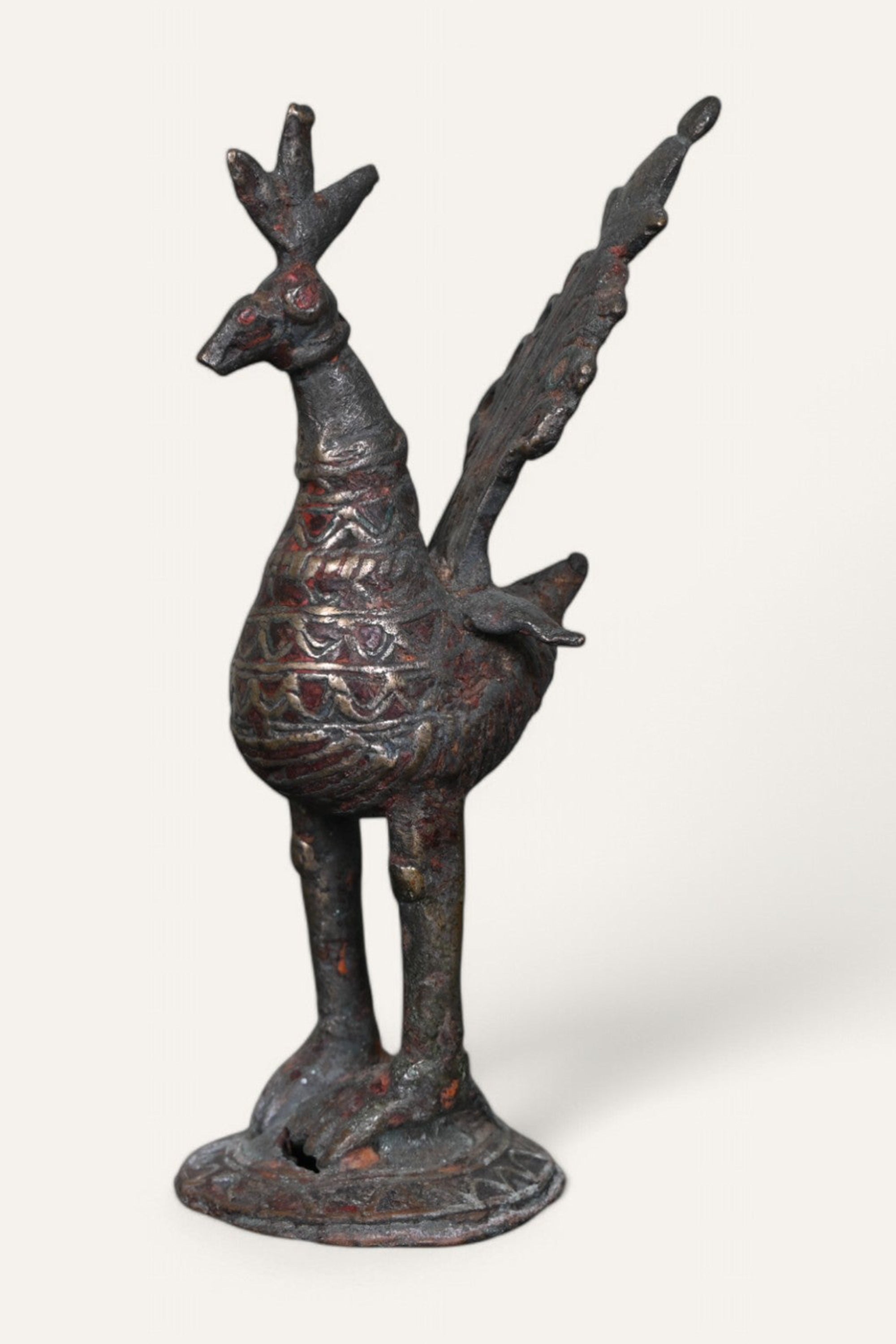 Peacock Brass Figurine