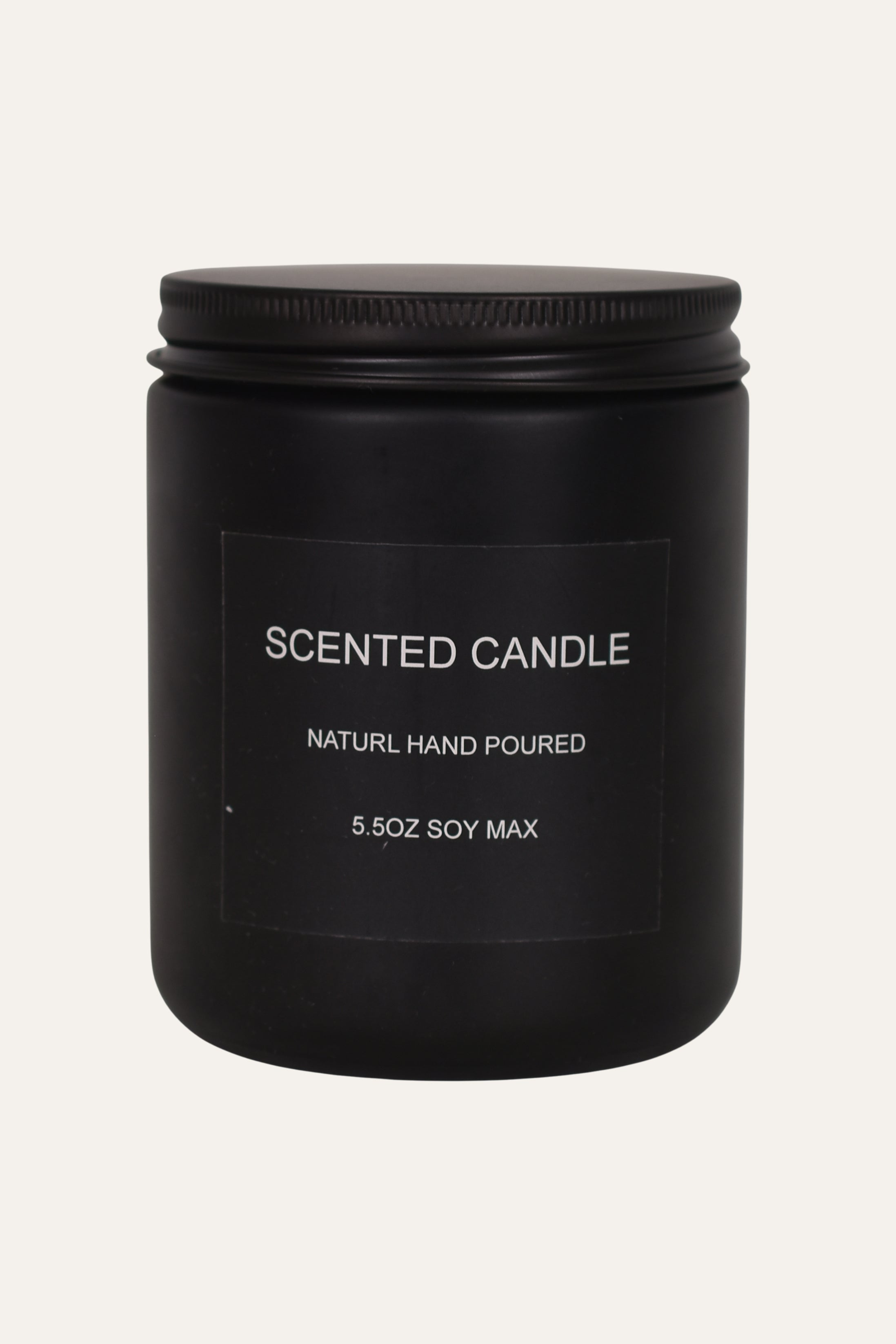 Black scented candle 