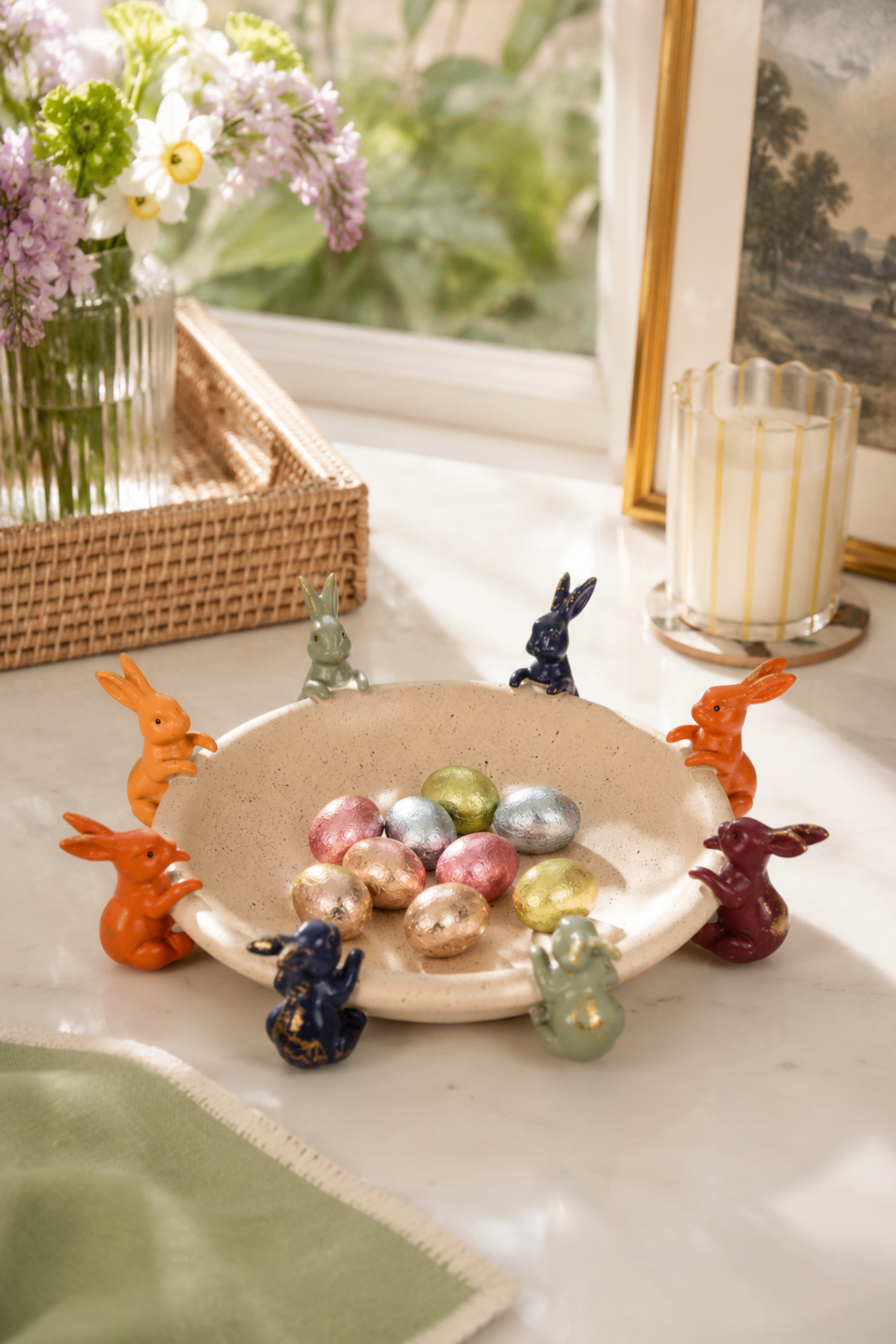 Rabbit Rim Decorative Bowl