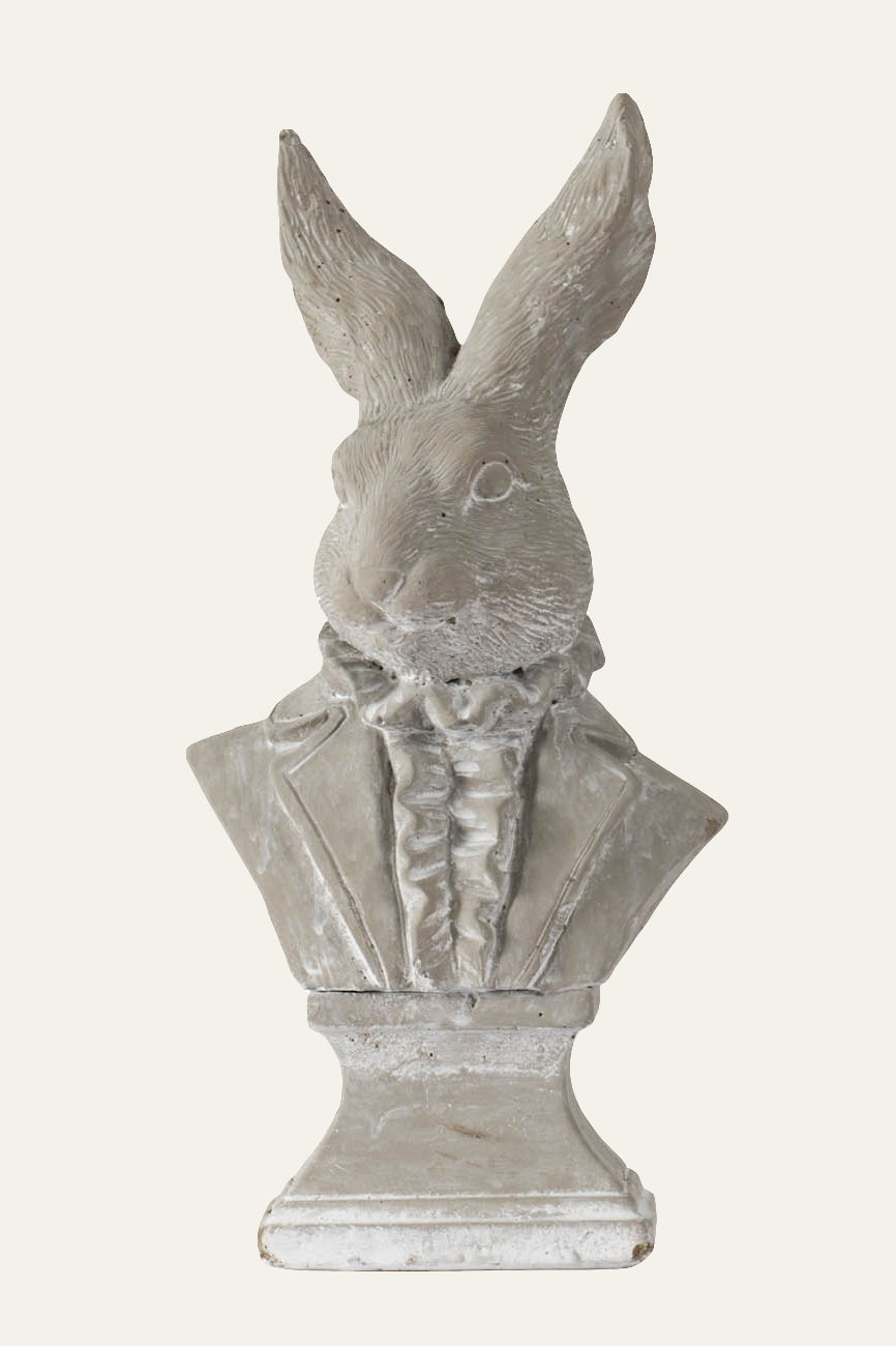 Rabbit Head Bust Sculpture