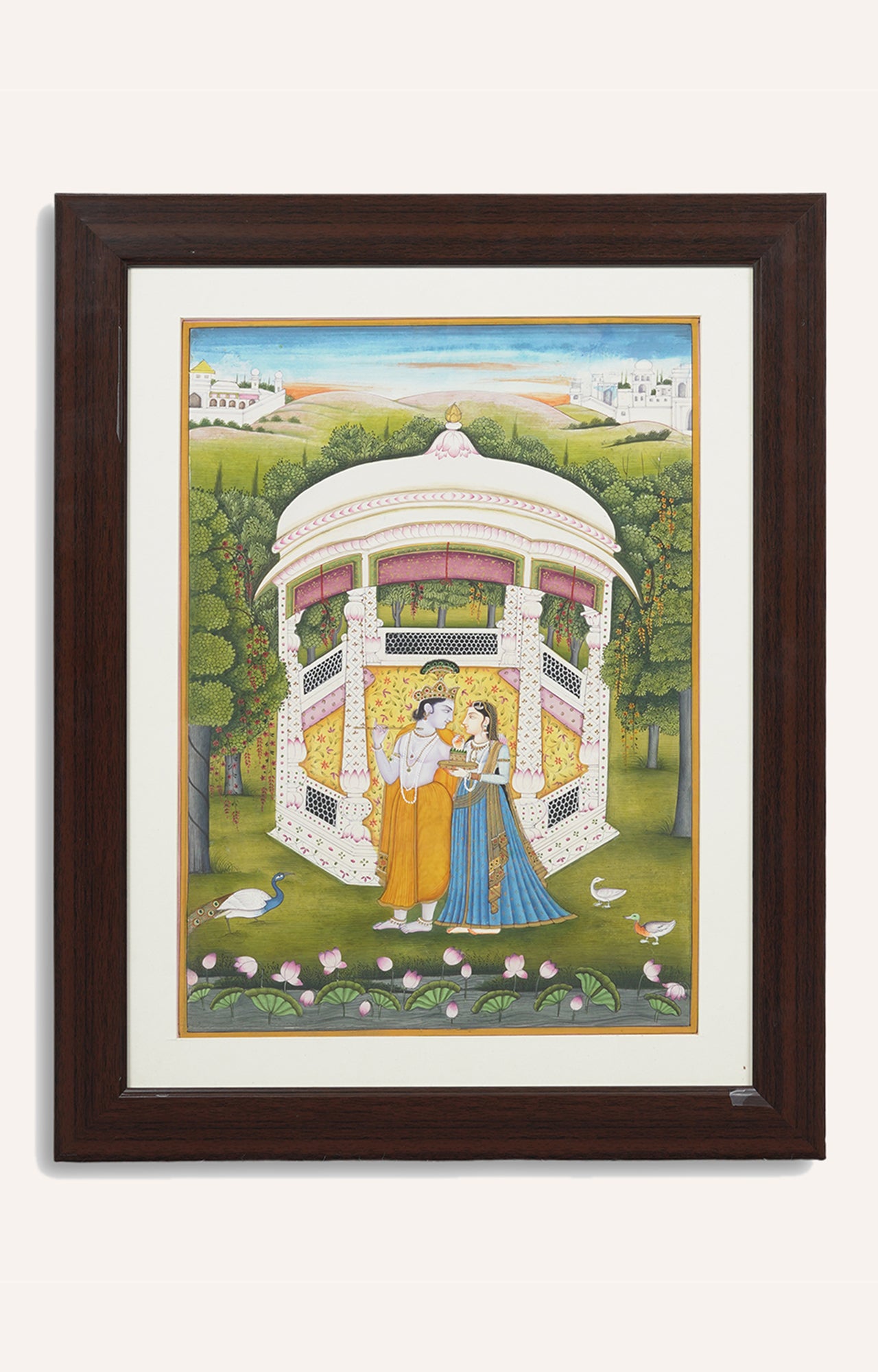 Radha and Krishna in Verdant Grove