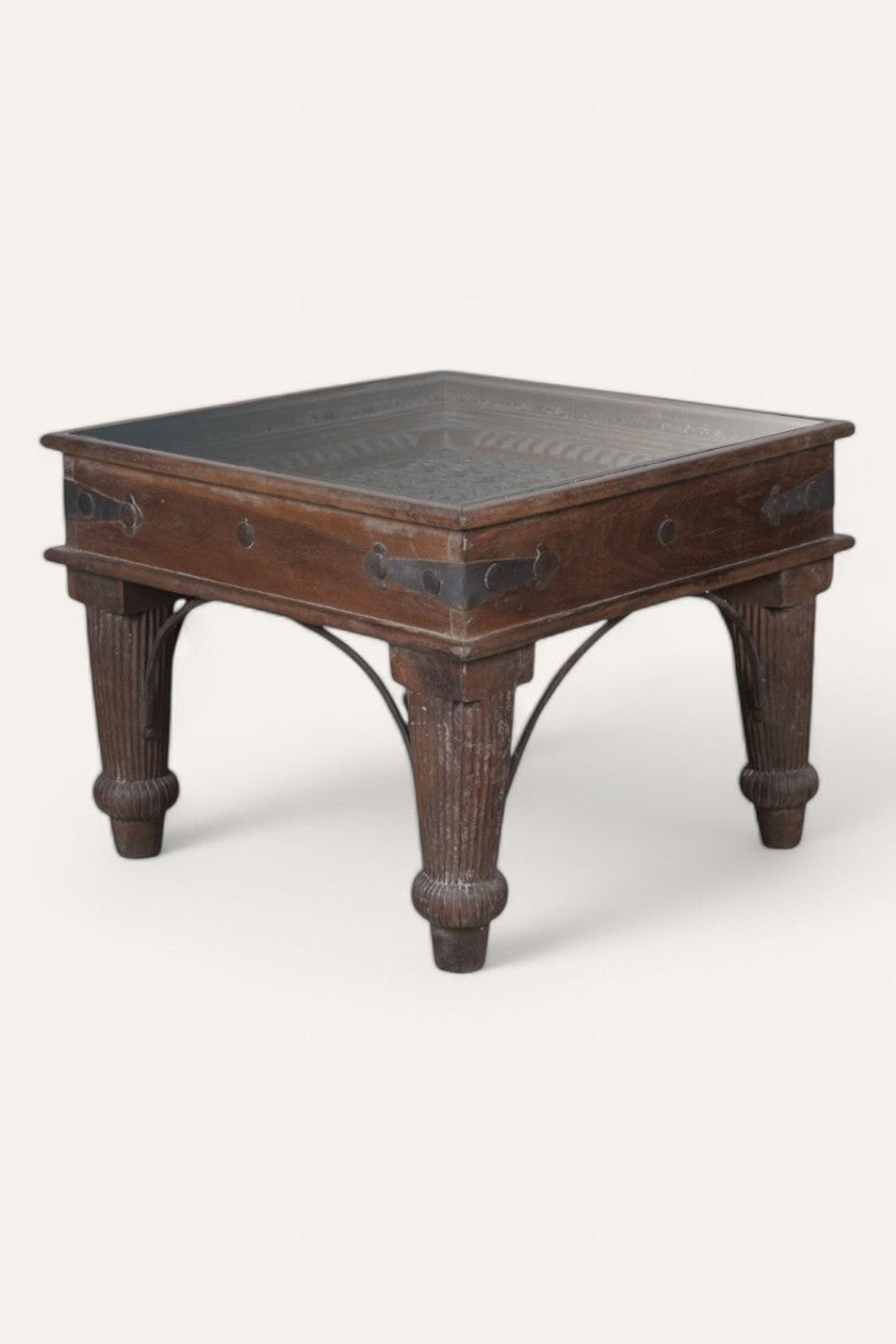 Rajputana Hand Carved Side Table