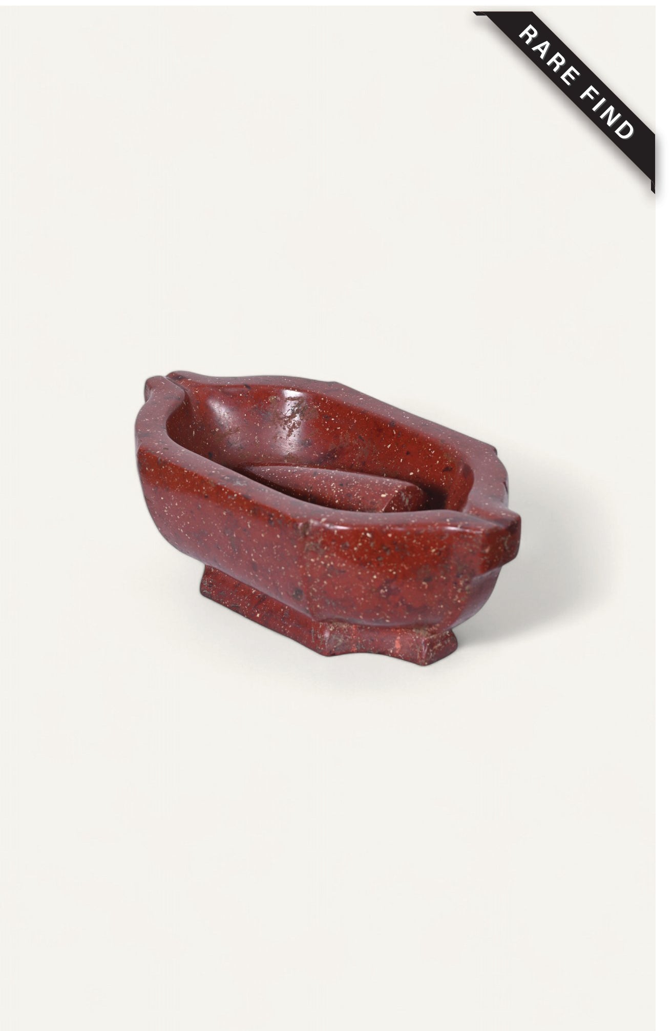 Red Jasper Stone Mortar