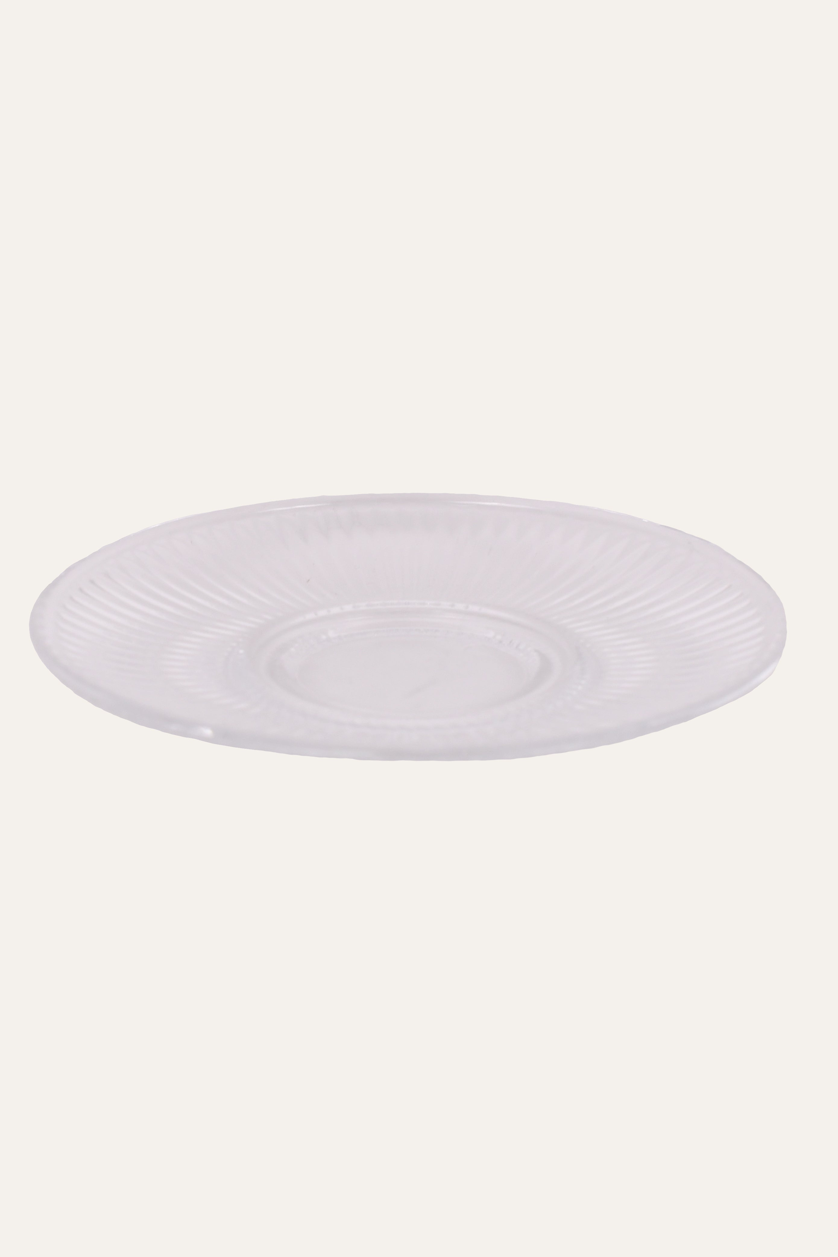 Ribbed Glass Cup for Tea and Coffee