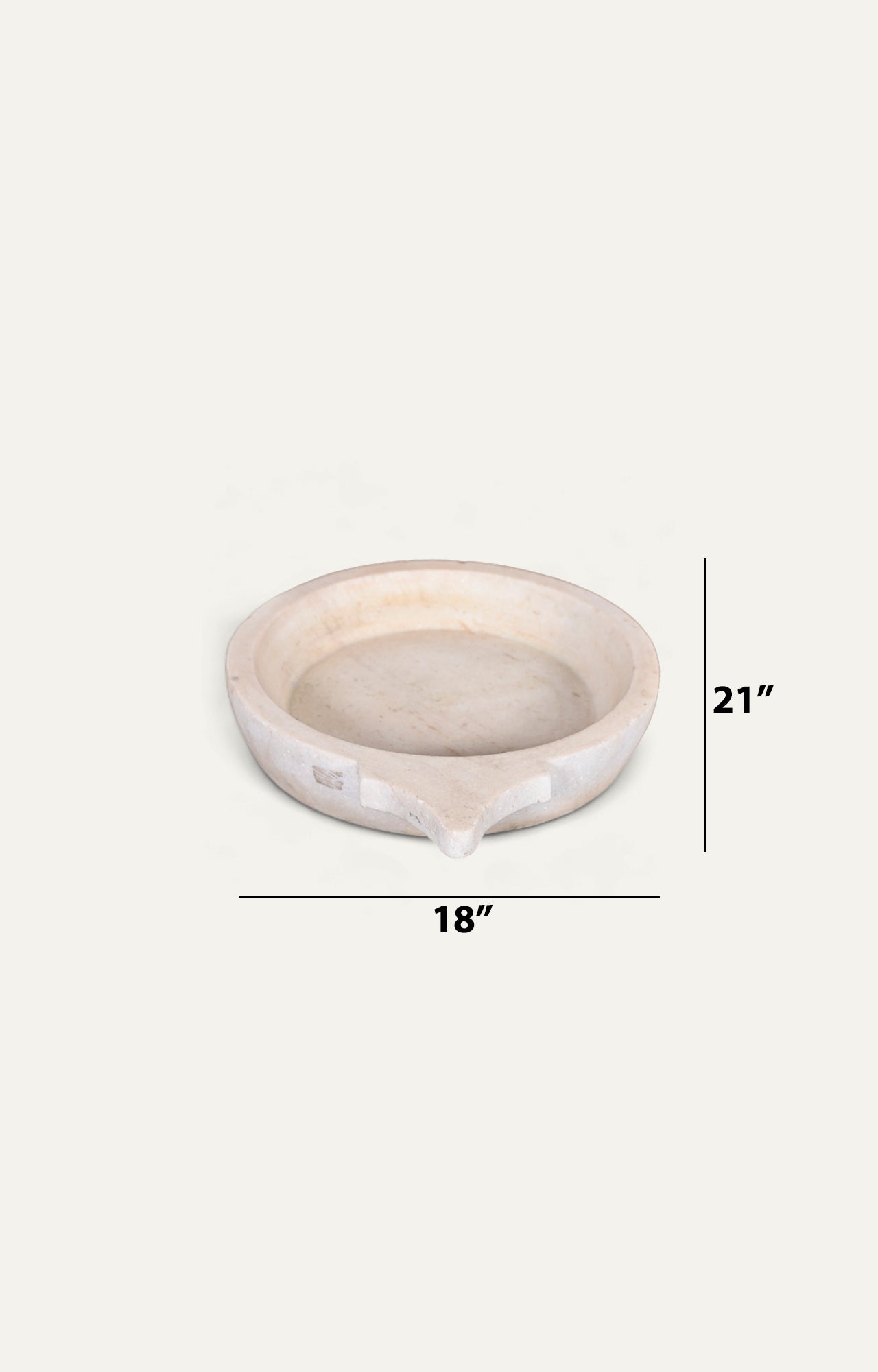 Round Marble Pan Tray_size