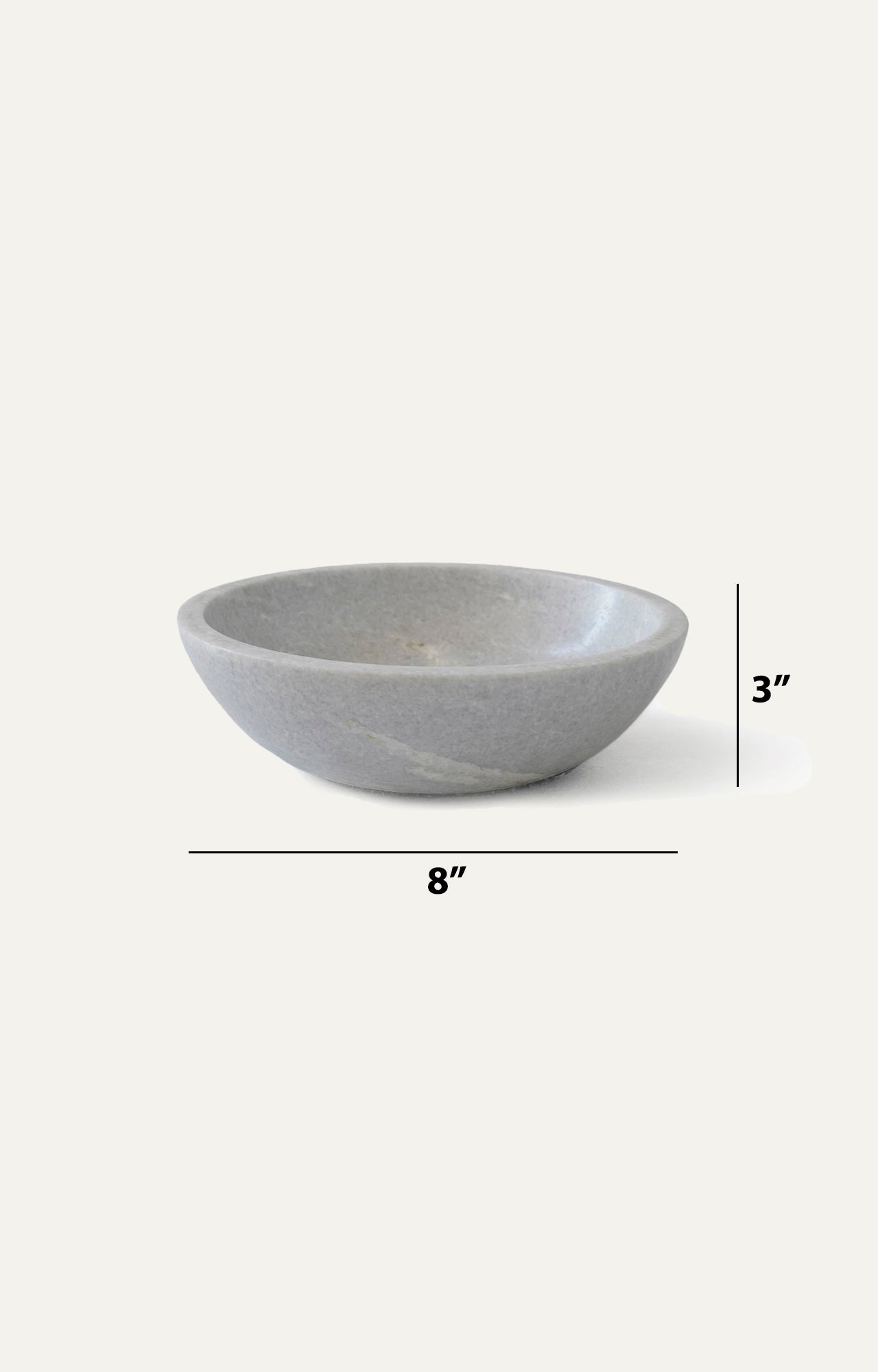 Round Shape Marble Dish size