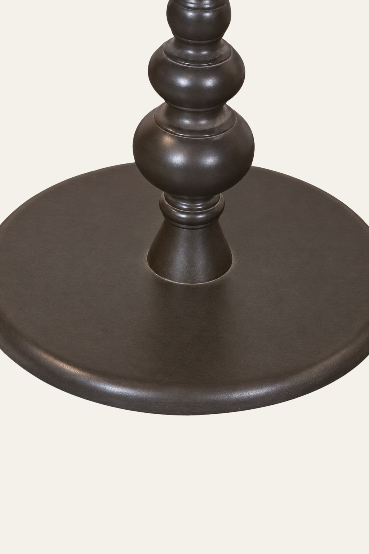 Round pedestal side table