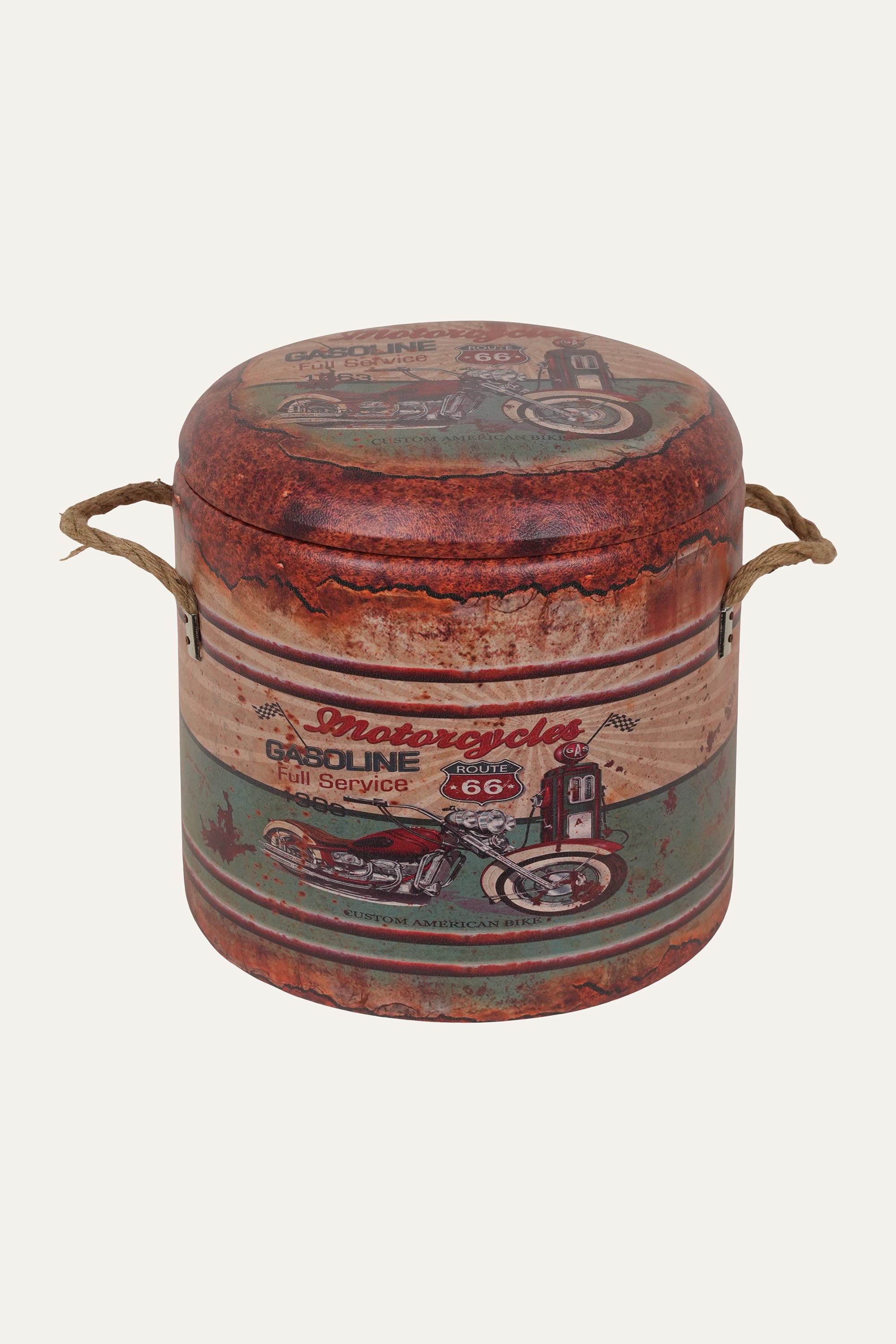 Route 66 motorcycles vintage storage box small