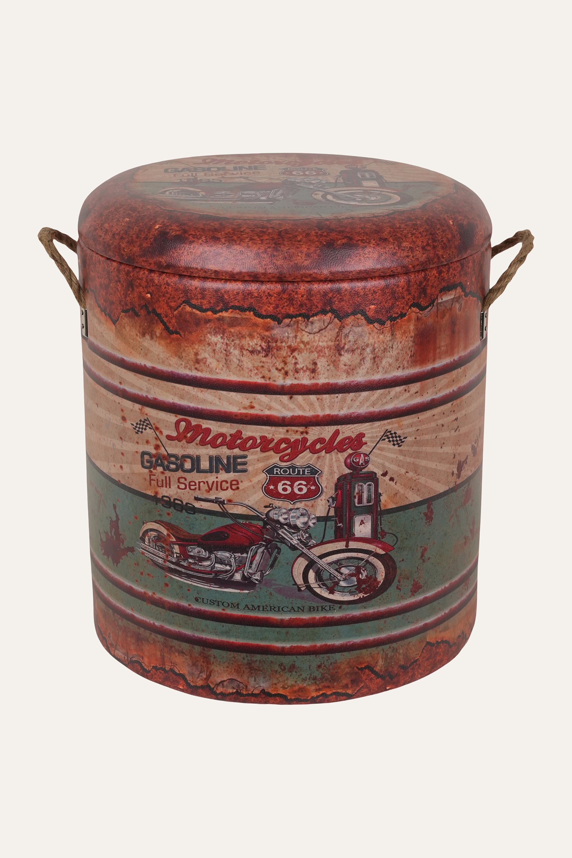 Route 66 motorcycles vintage storage box large