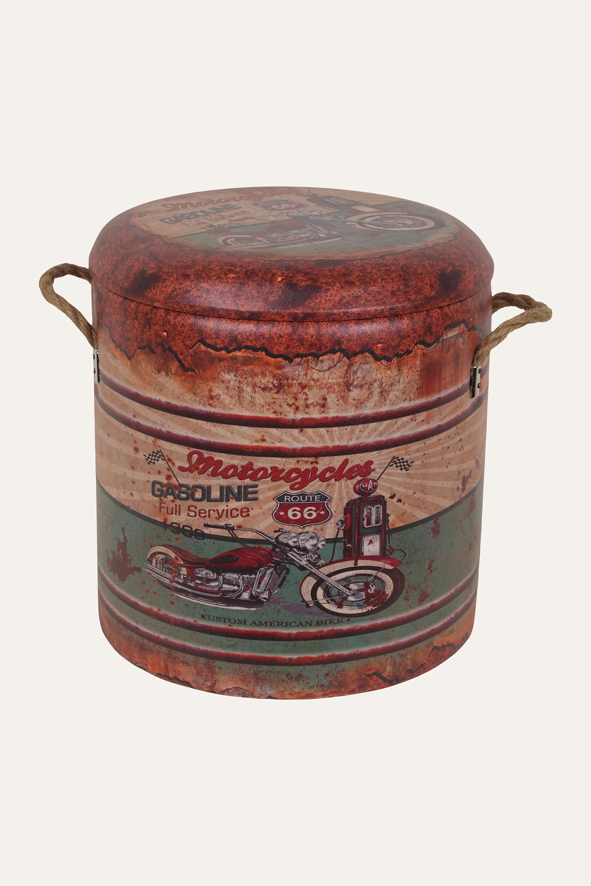 Route 66 motorcycles vintage storage box medium