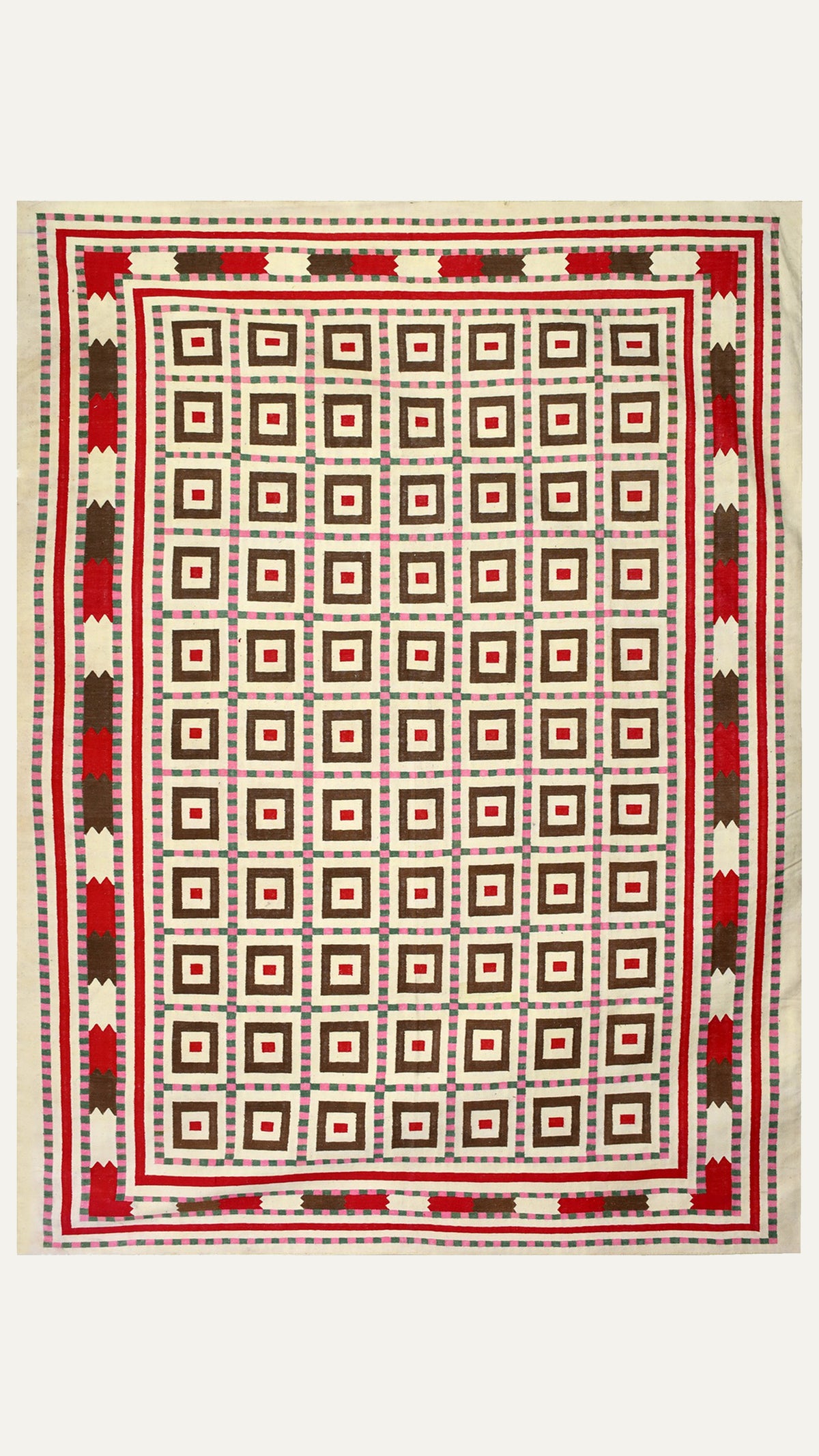 Rustic Geometry Cotton Rug