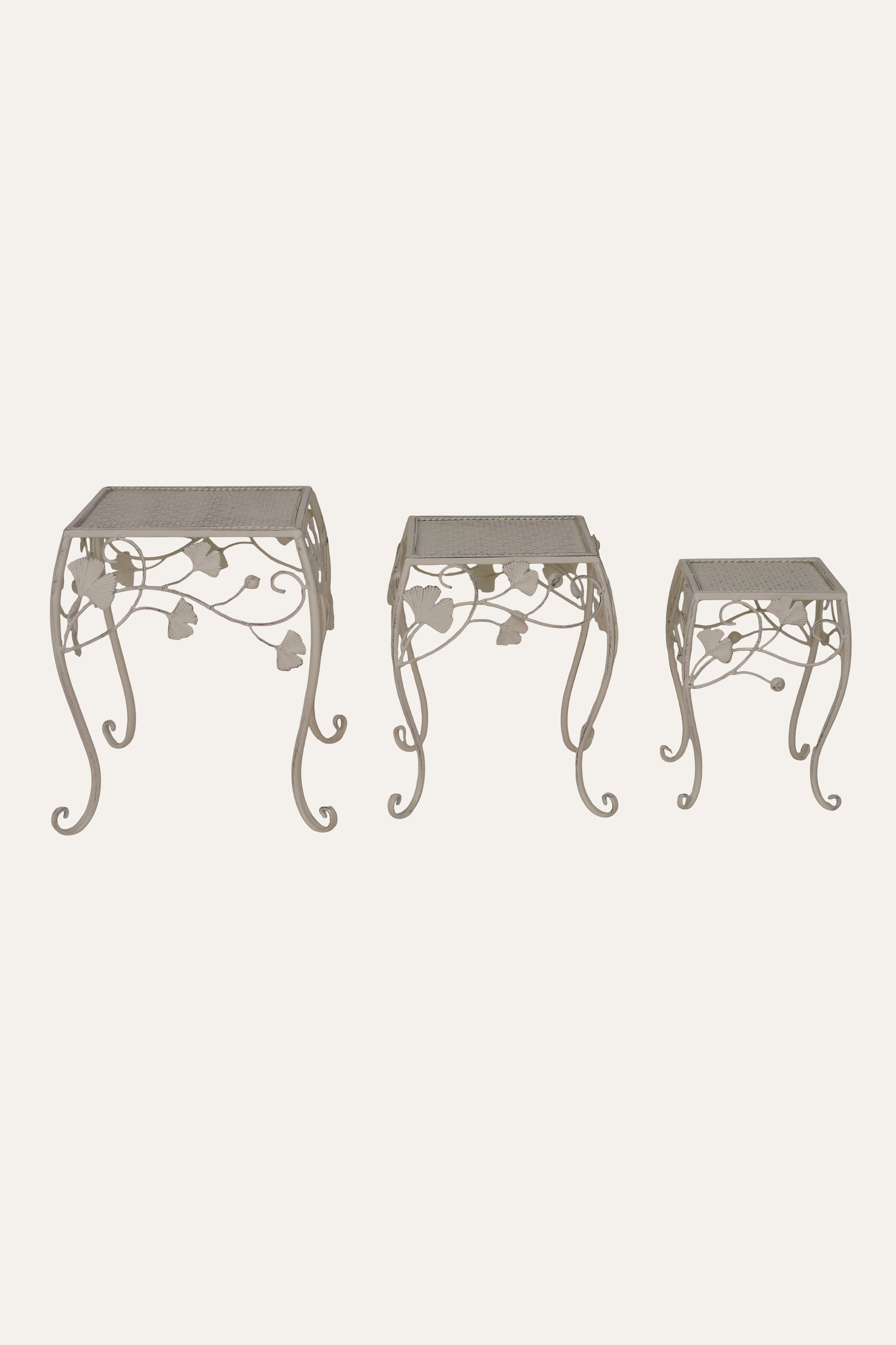 Rustic Iron Accent Side Table