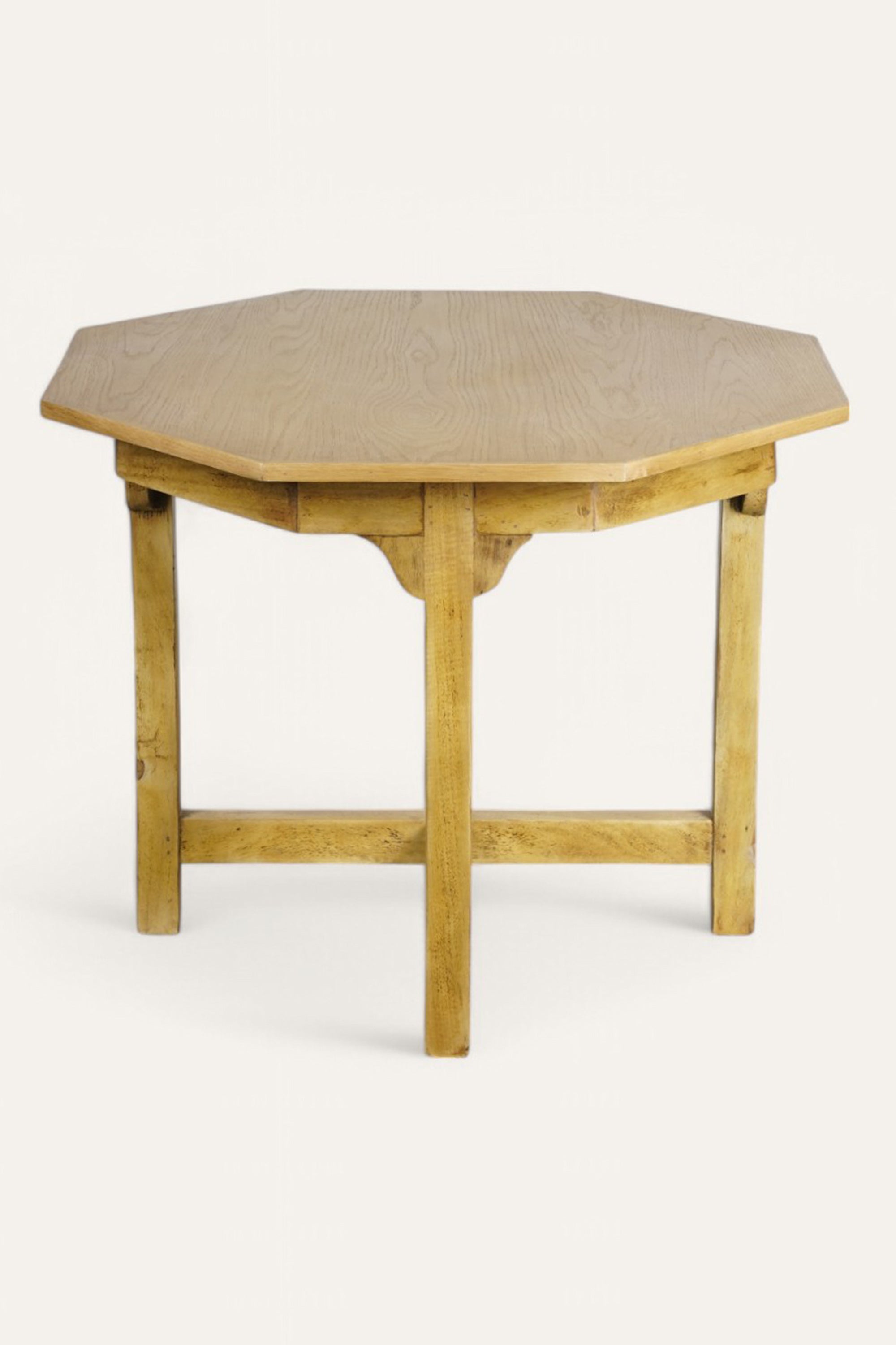 Rustic Octagonal Side Table