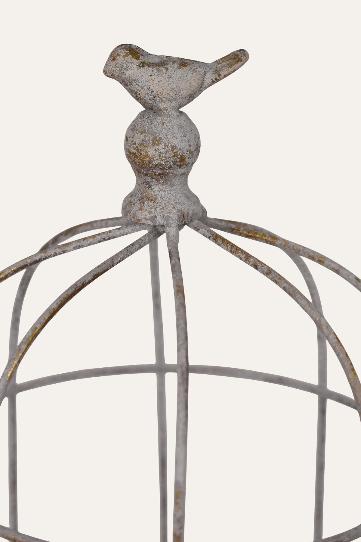 Rustic iron decorative bird cage for home