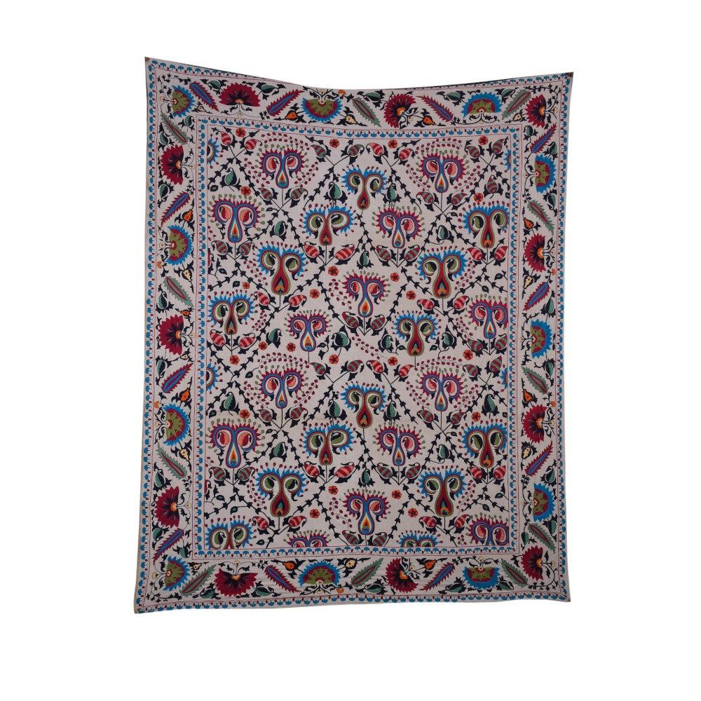 Tapestry Afghani cotton on silk Embroidered