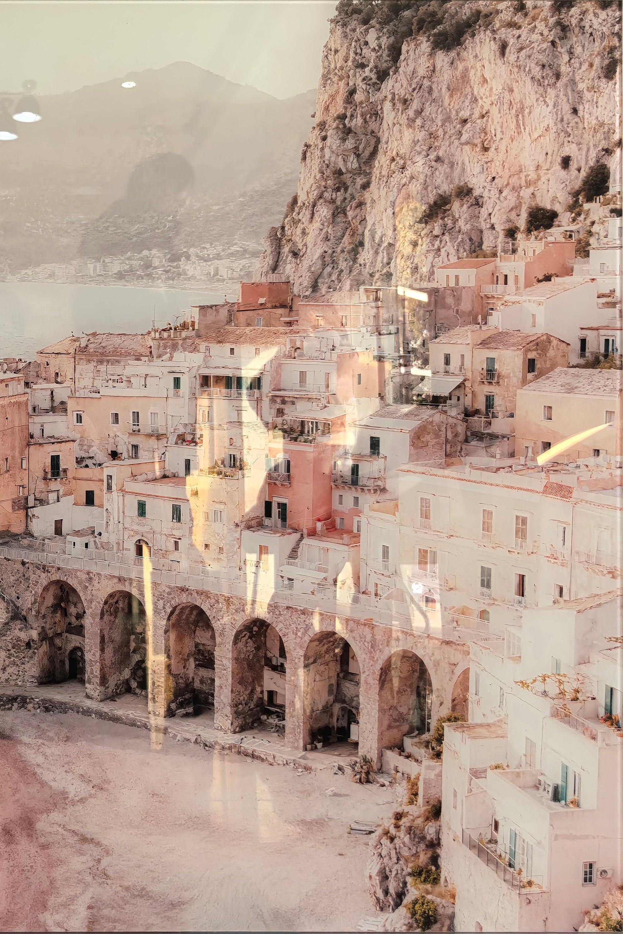 Coastal Village Painting