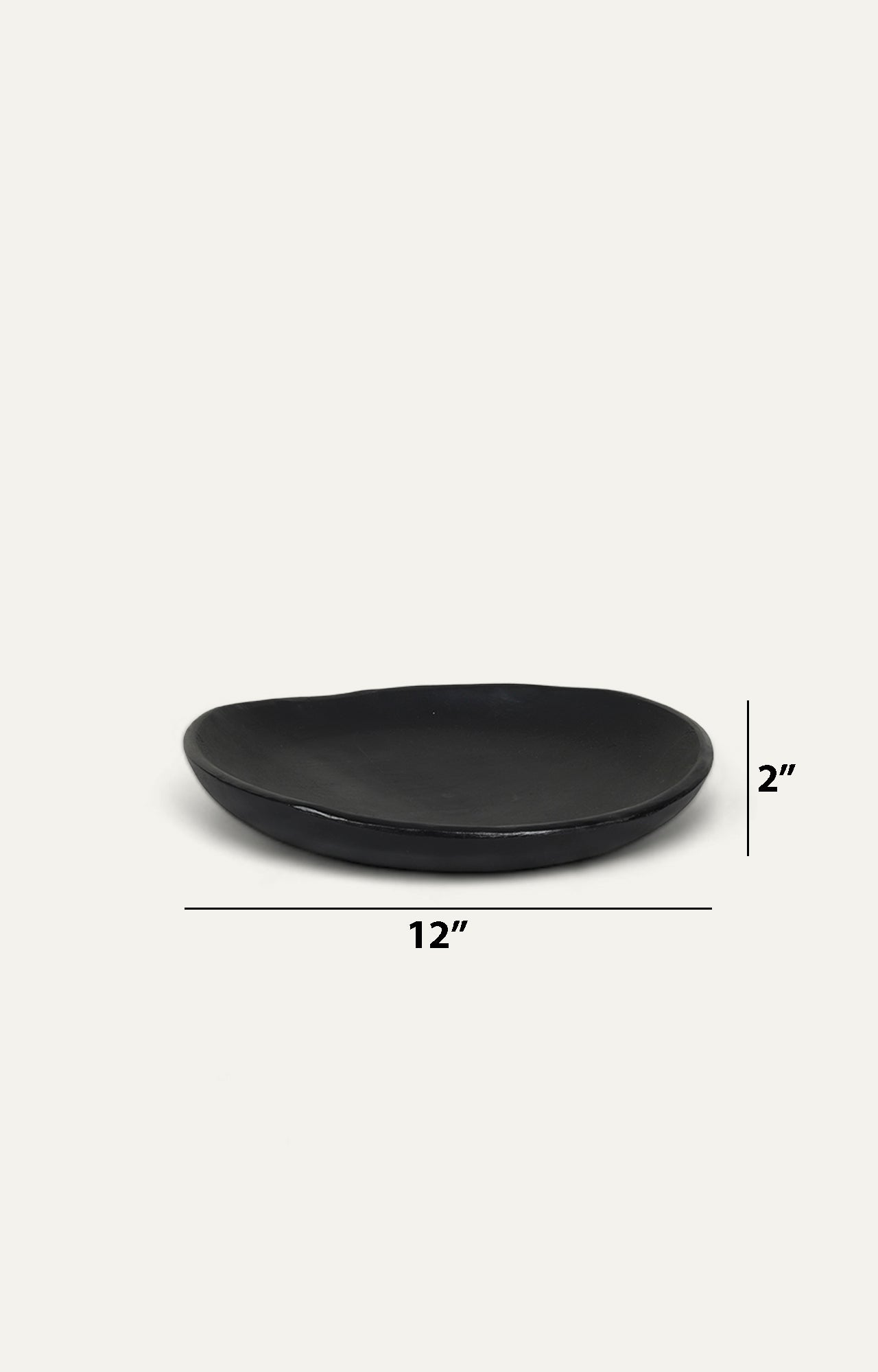 'Etagere' Matte Black Platter