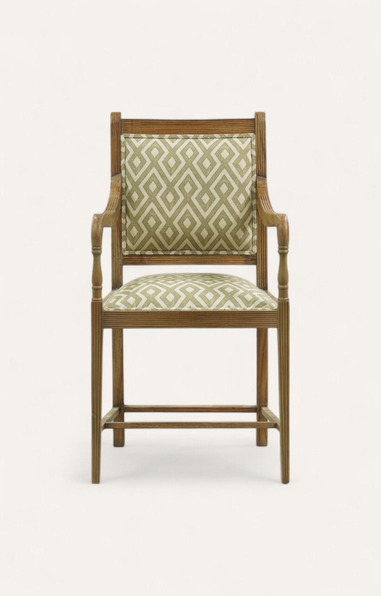 Arm Chair in Printed Fabric