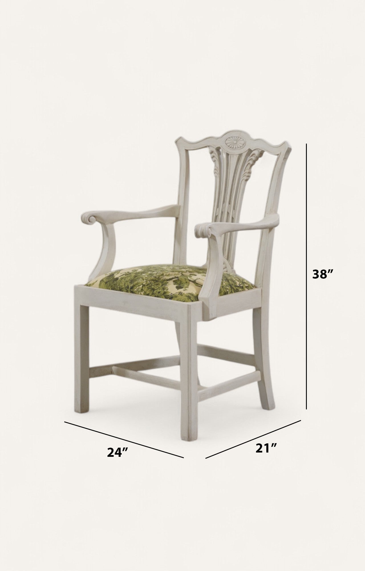 Armchair with Printed Seat