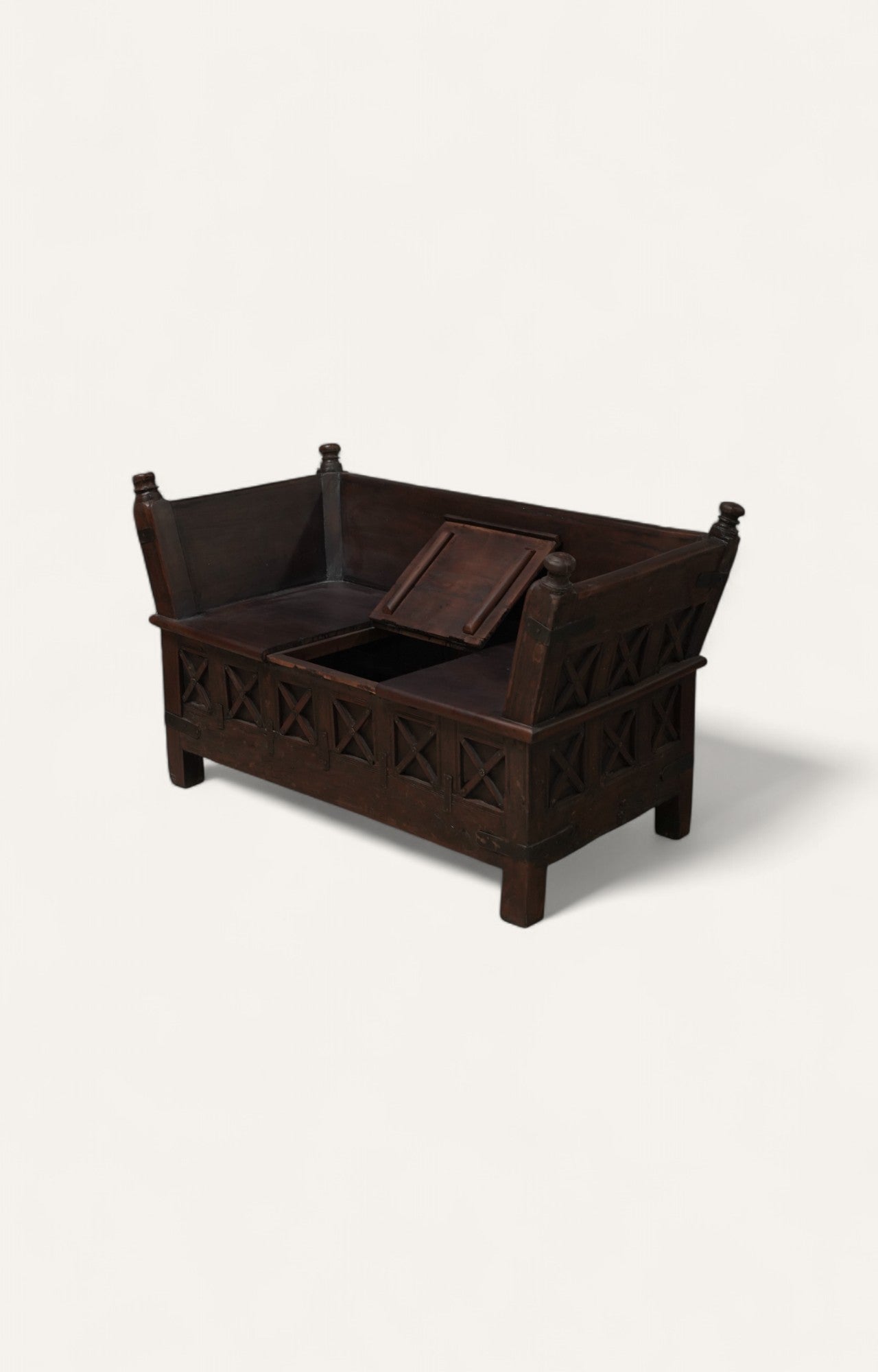 Wooden Bench with Storage