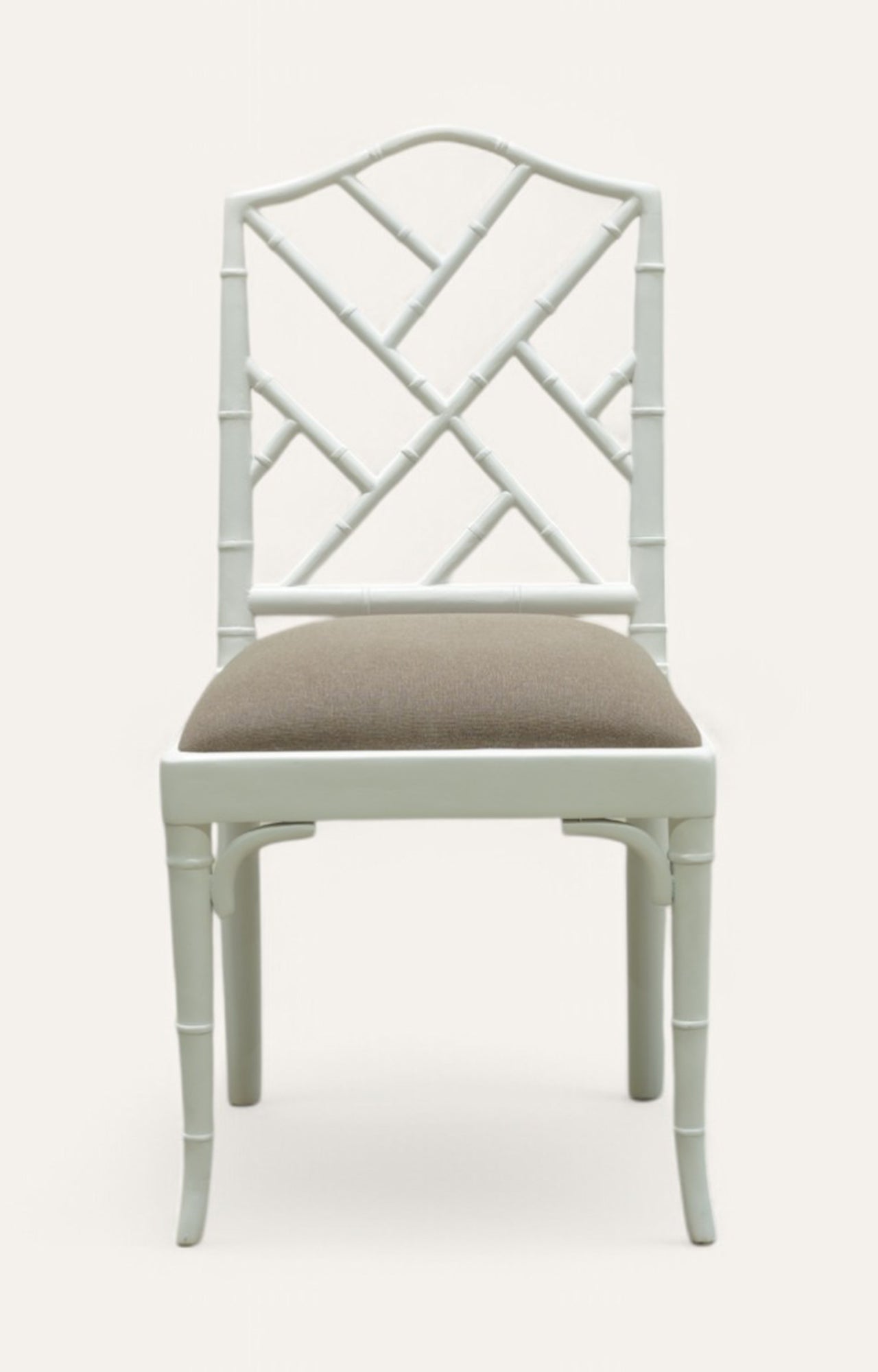 Chair with a geometric back design 