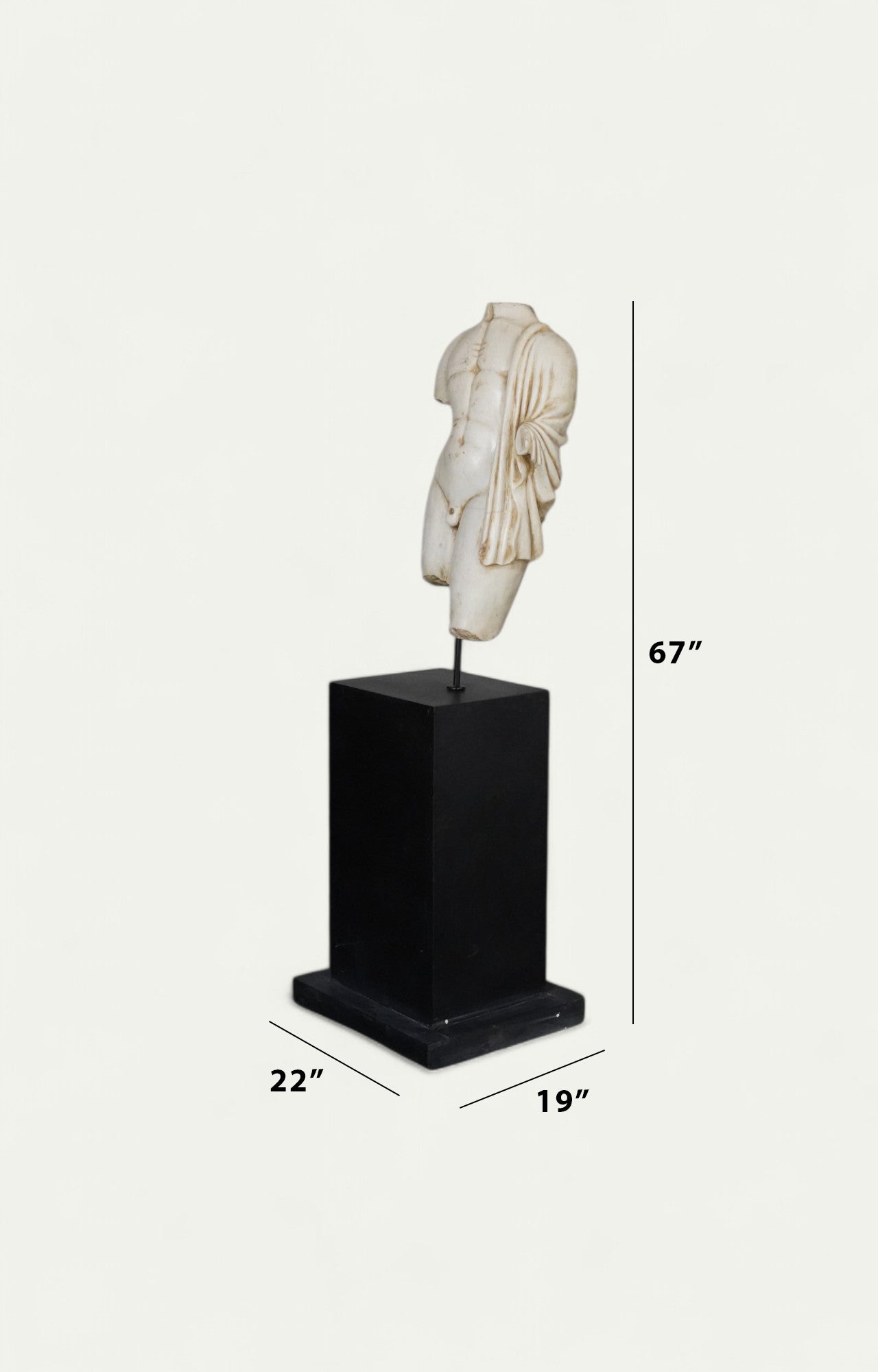 Marble Torso Sculpture of Doryphores