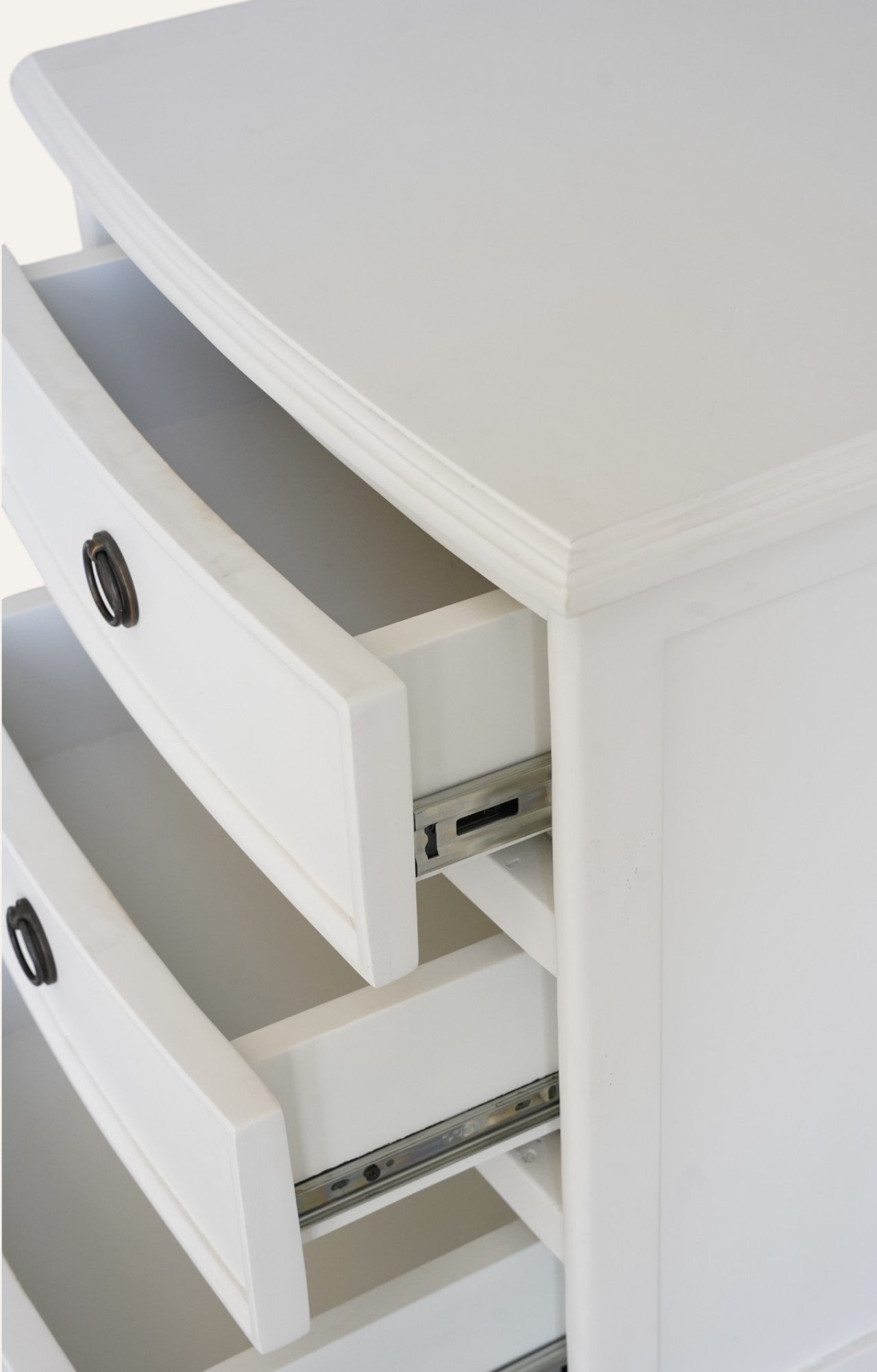 Wooden Bedside Table with Drawers