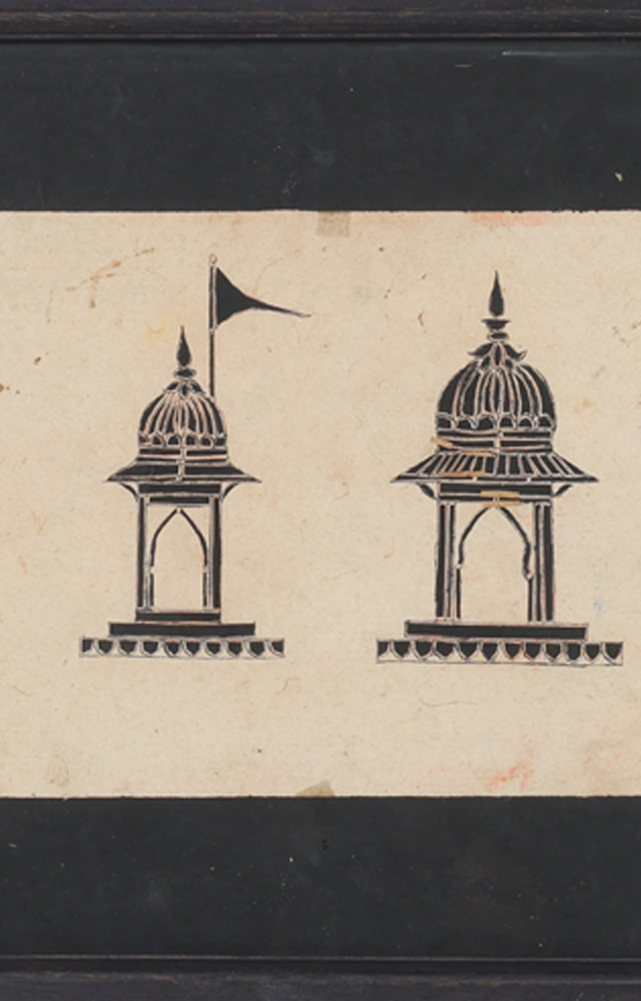 Temple Stencil Art
