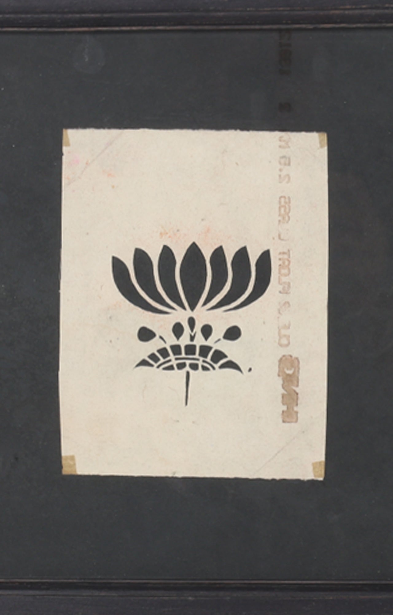 Lotus Stencil Art