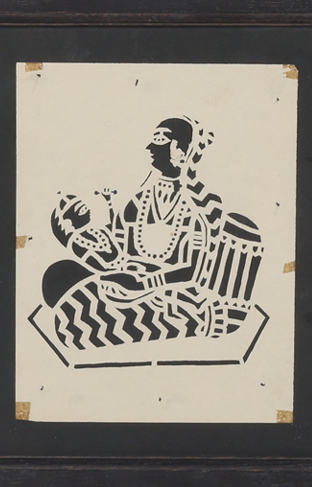 Maternal Love Stencil Art