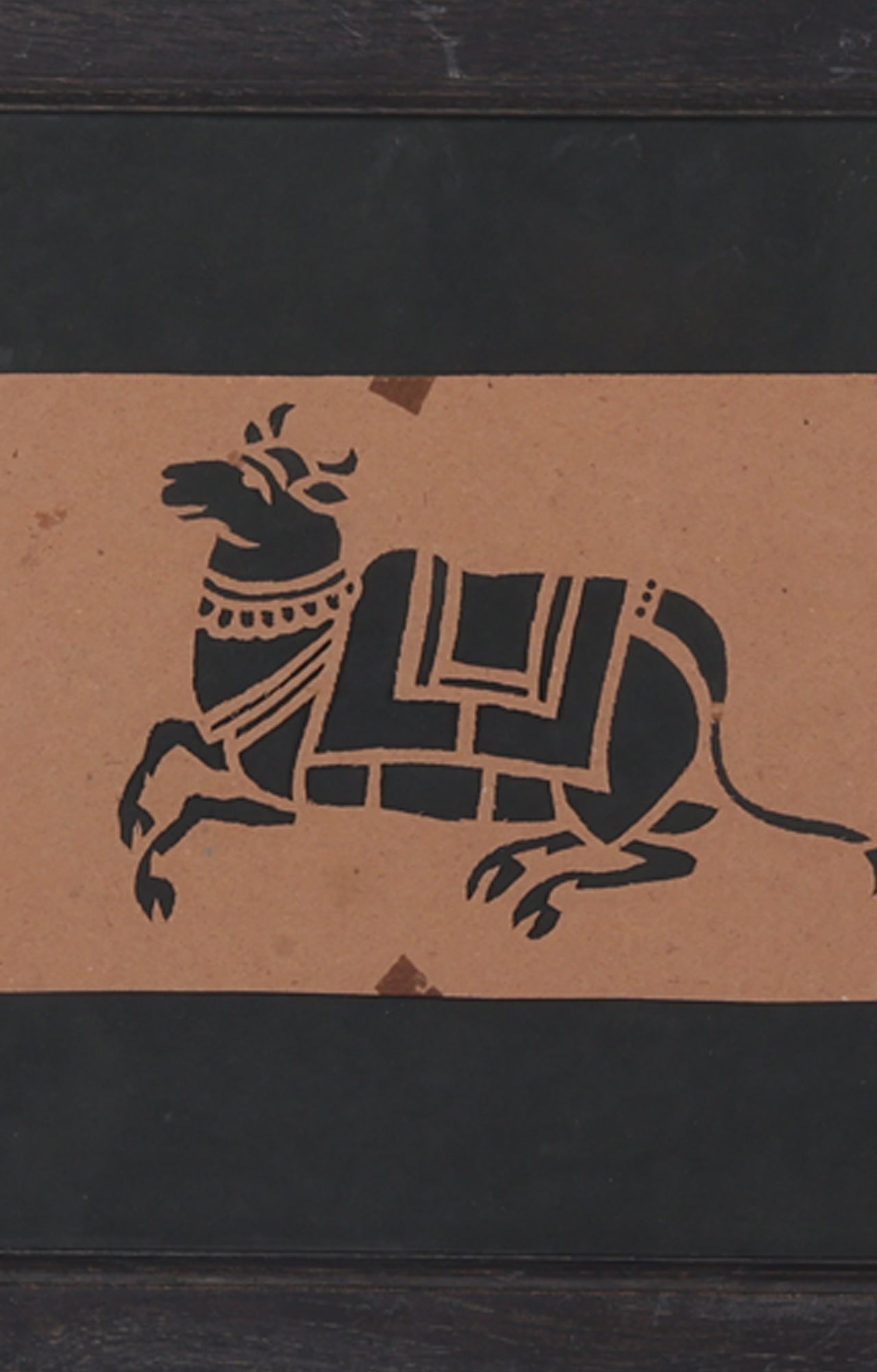 Nandi Cow Stencil Art