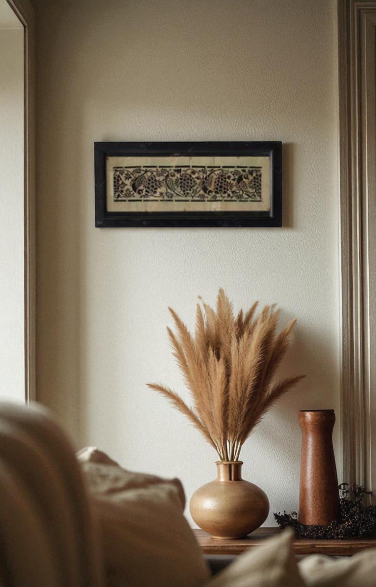 Blossom Handmade paper stencil (Framed)