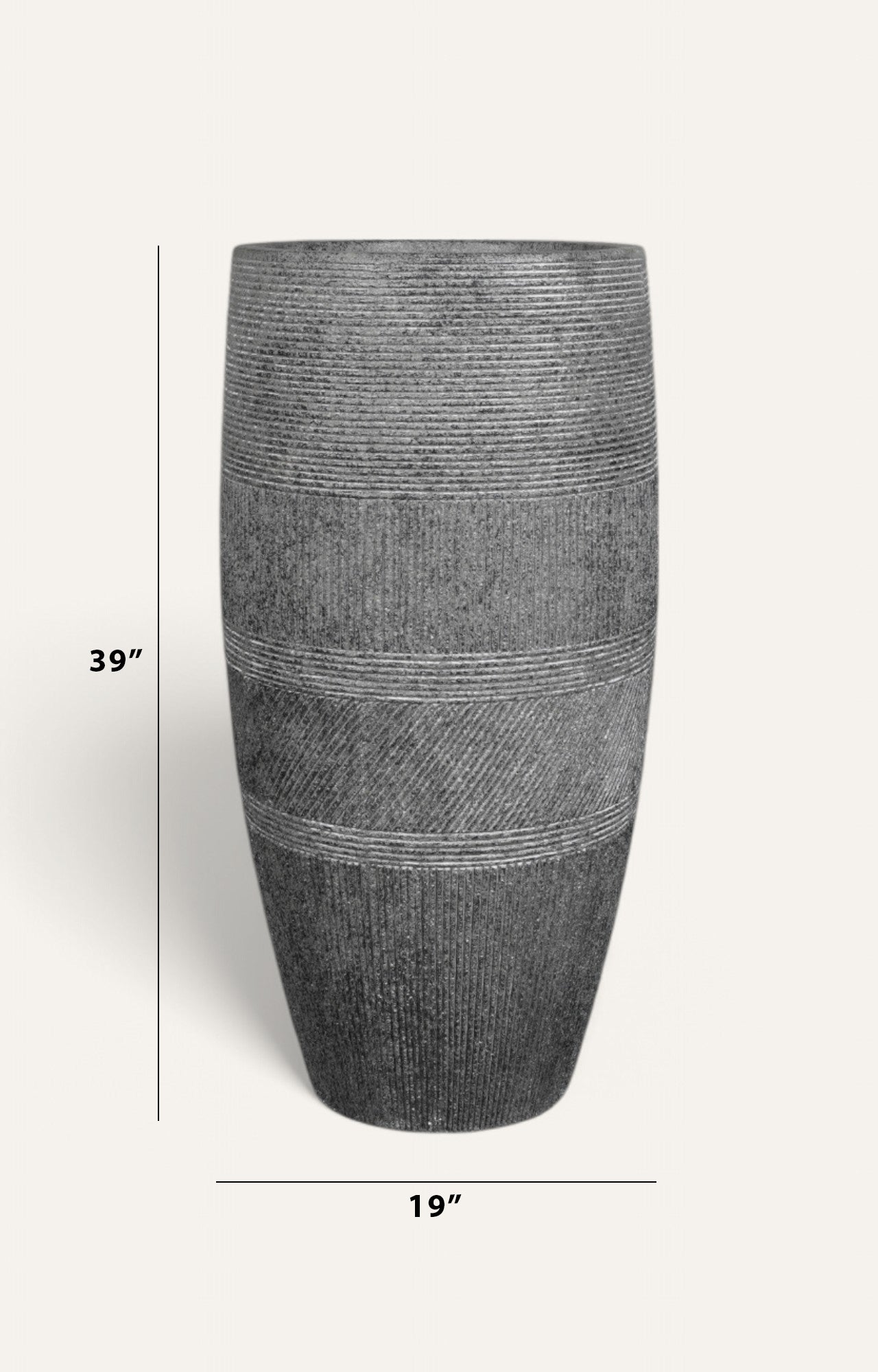 Sanded Texture Round Planter