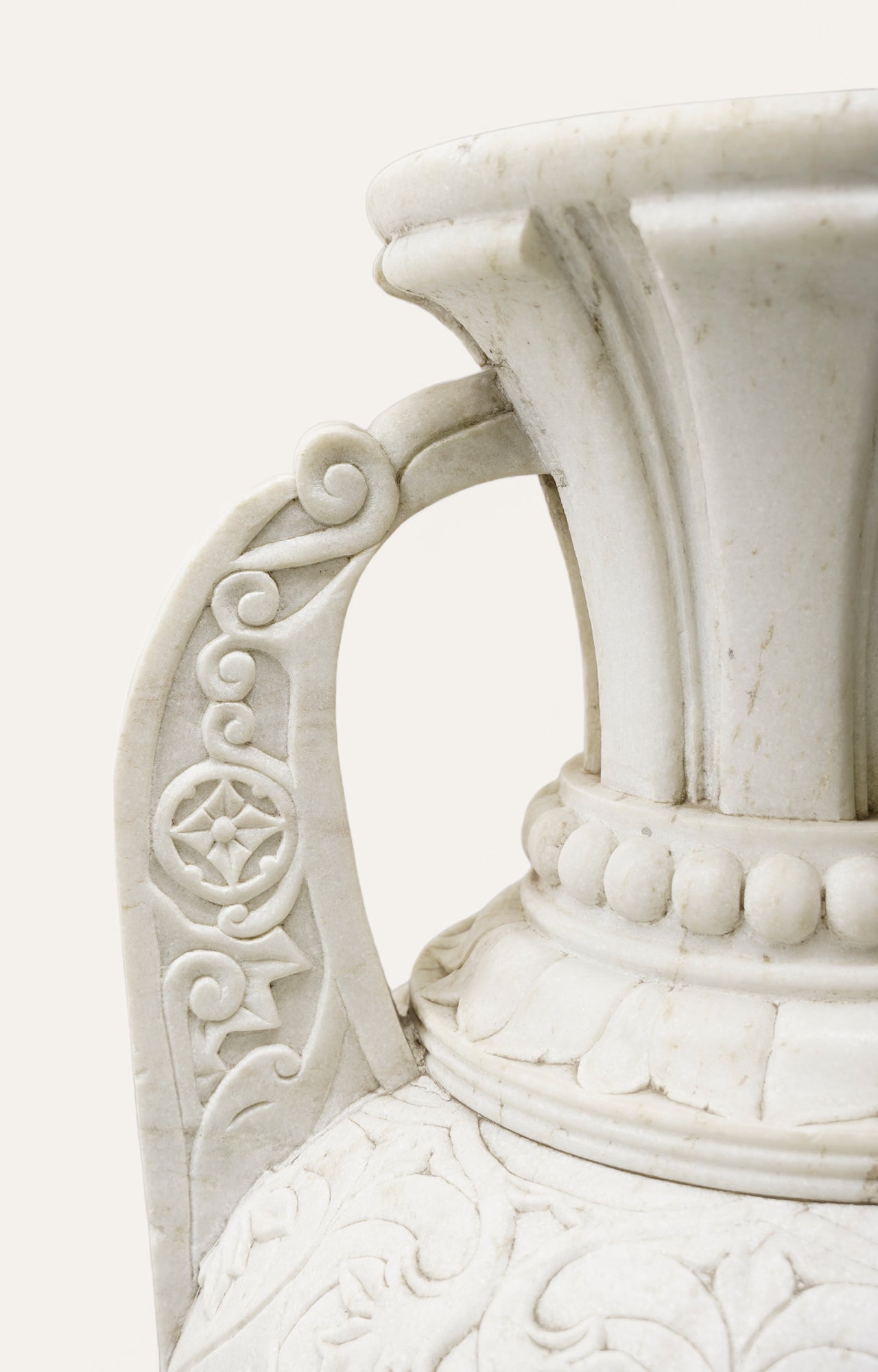 White Marble Urn Vase
