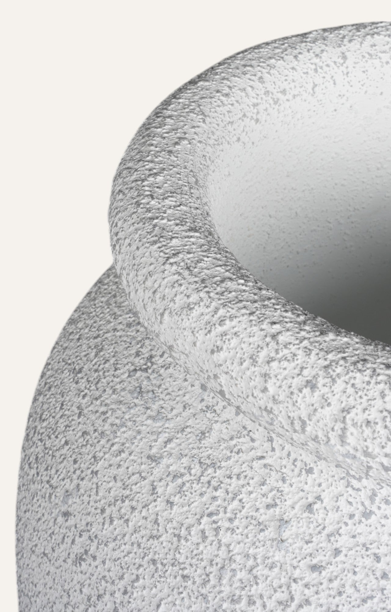 White resin Vase