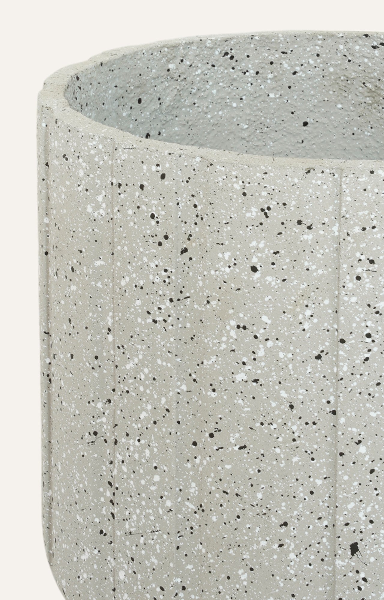 Decorative Grey Resin Planter