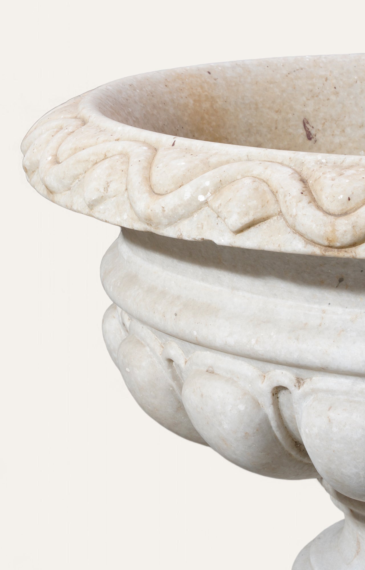 Outdoor Marble Garden Pot